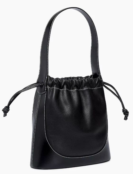 Staud STAUD Cinch Leather Bucket Bag in Black LIKE NEW Size ONE SIZE - 9 Thumbnail