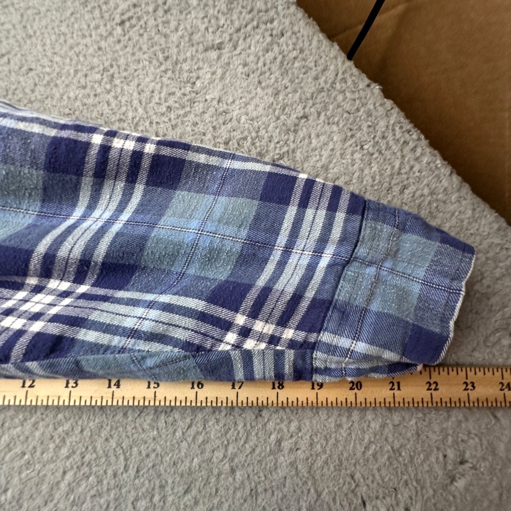 Vintage VINTAGE Big Mac Shirt Plaid 2XLT Long Sleeve Pearl Snap Quilted Lined Knit Cotton Nylon Polyester Men Blue 90s Shirt Mens Size US XXL / EU 58 / 5 - 5 Thumbnail