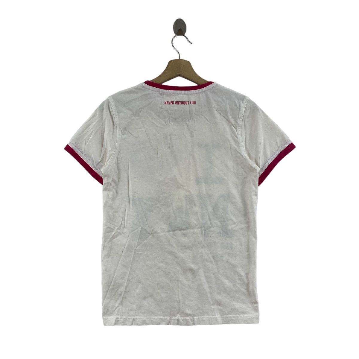 Vintage Vintage NEVER WITHOUT YOu Italia Brand Print Short Sleeve Size S / US 4 / IT 40 - 3 Thumbnail