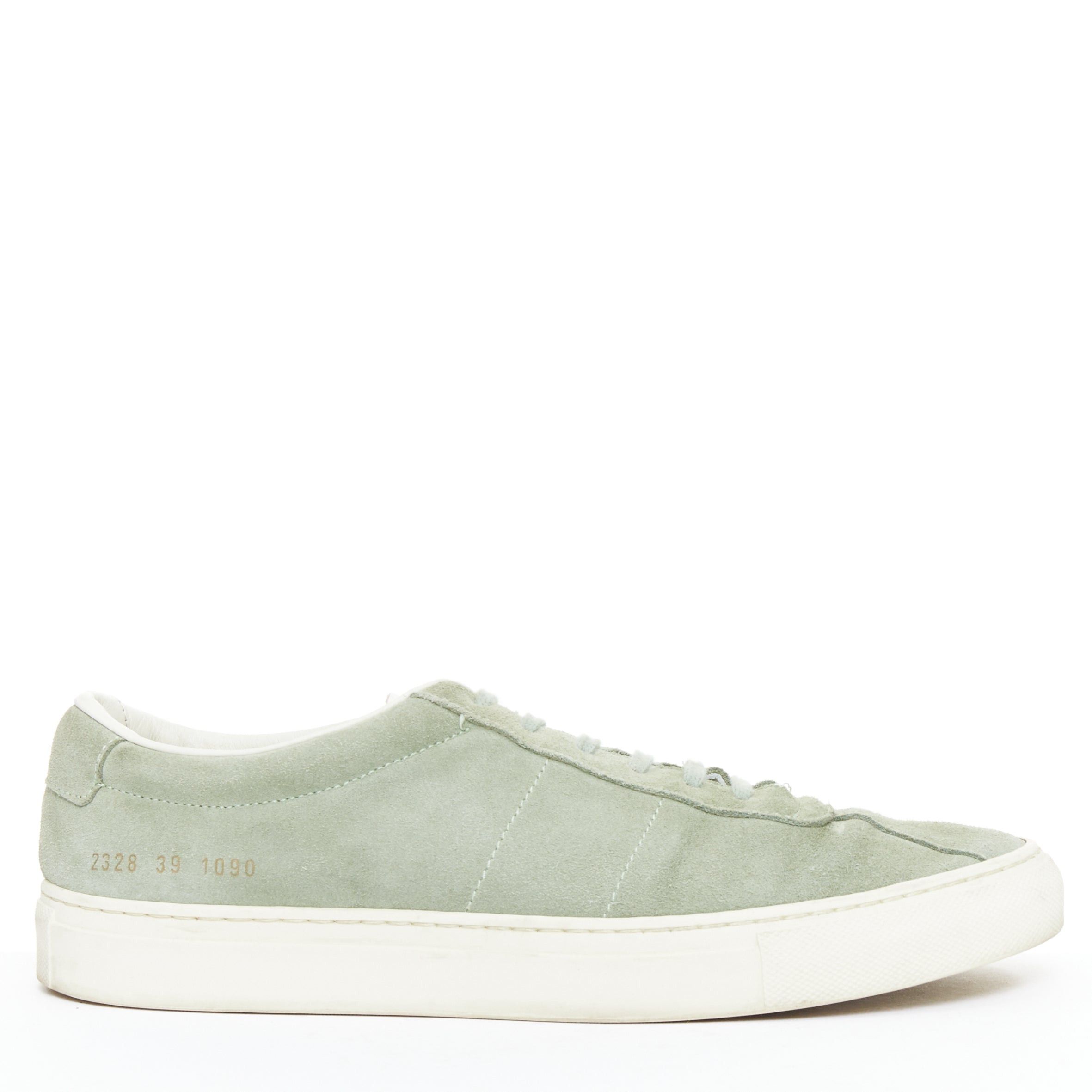 Common Projects COMMON PROJECT Summer Edition 2328 dusty green suede low top sneakers EU39 Size US 6 / EU 39 - 1 Thumbnail