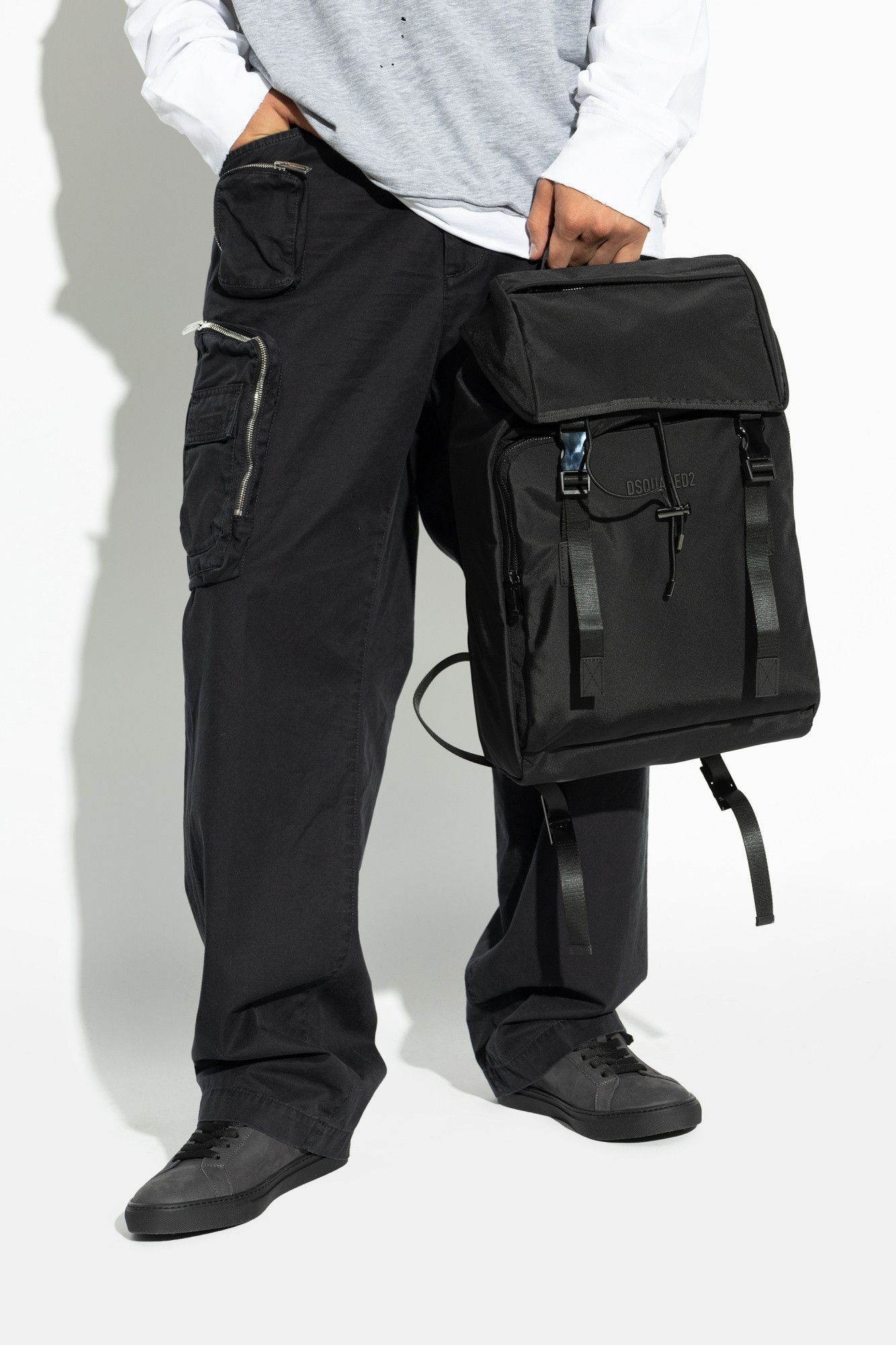 Dsquared2 o1s22i1n0325 Size: OS / Nylon Laptop Backpack in Black Size ONE SIZE - 2 Thumbnail