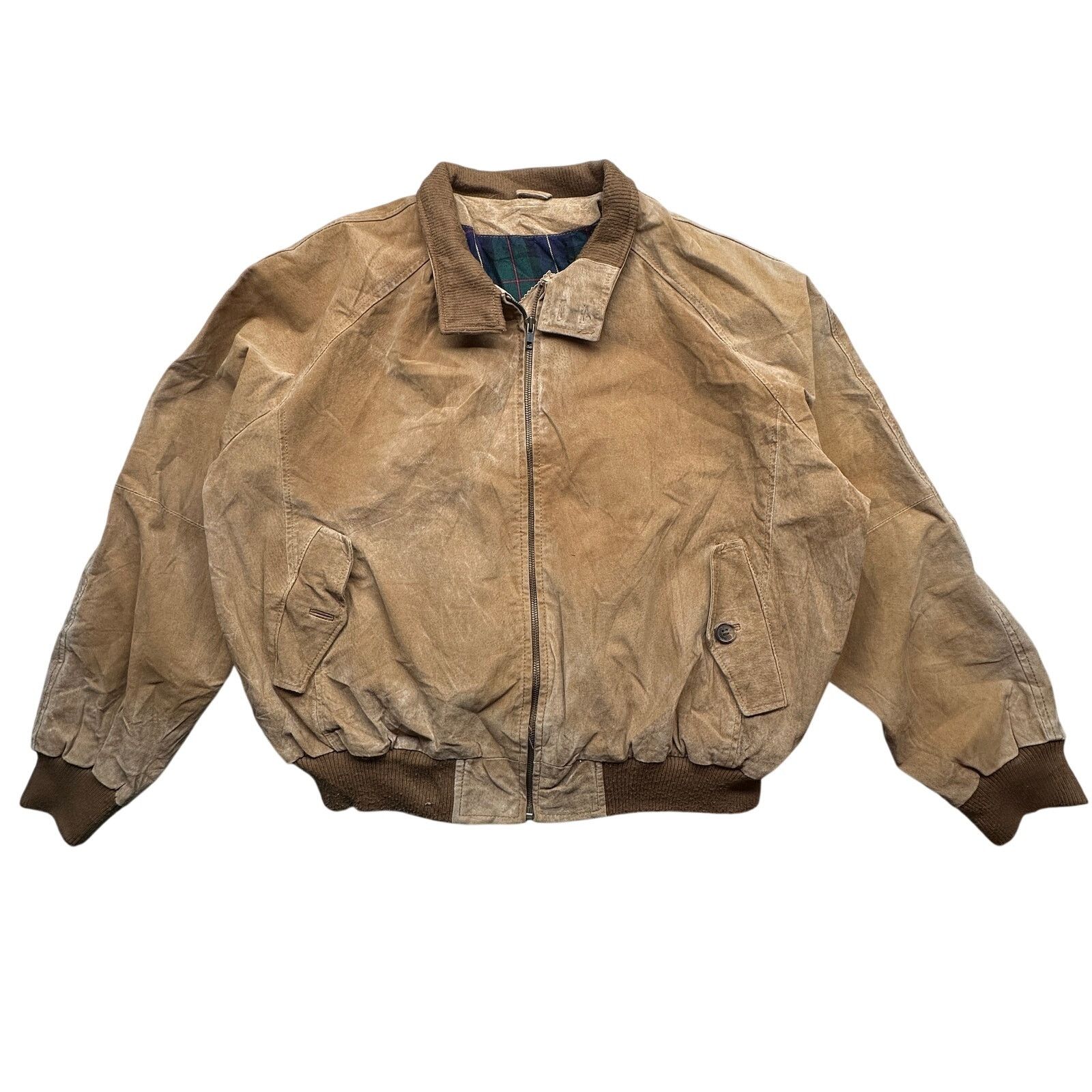 Orvis Orvis Suede Bomber Western Plaid Cotton Lined Jacket Large Size US L / EU 52-54 / 3 - 1 Thumbnail
