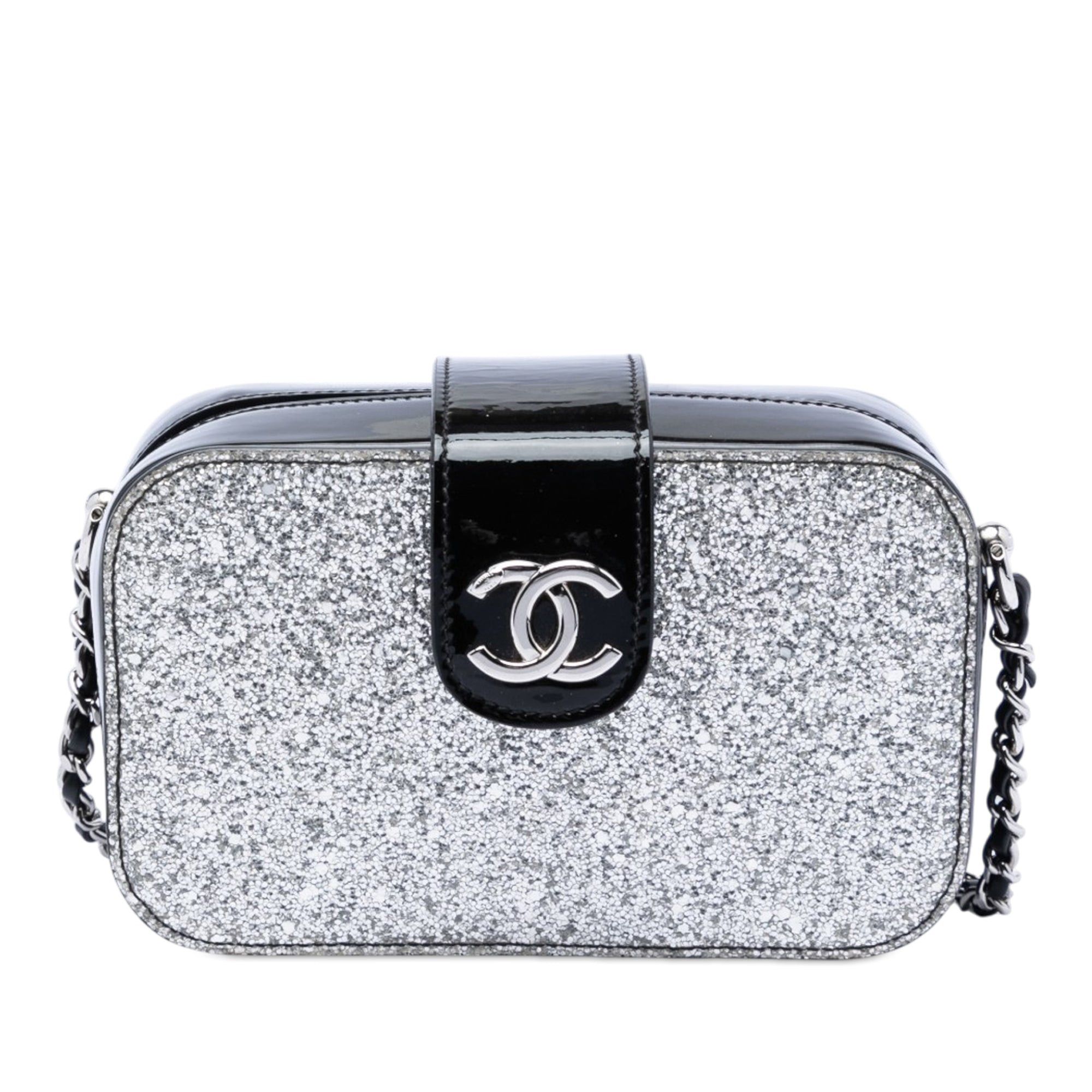 Chanel Glitter Patent Evening On The Moon Camera Case Size ONE SIZE - 1 Thumbnail