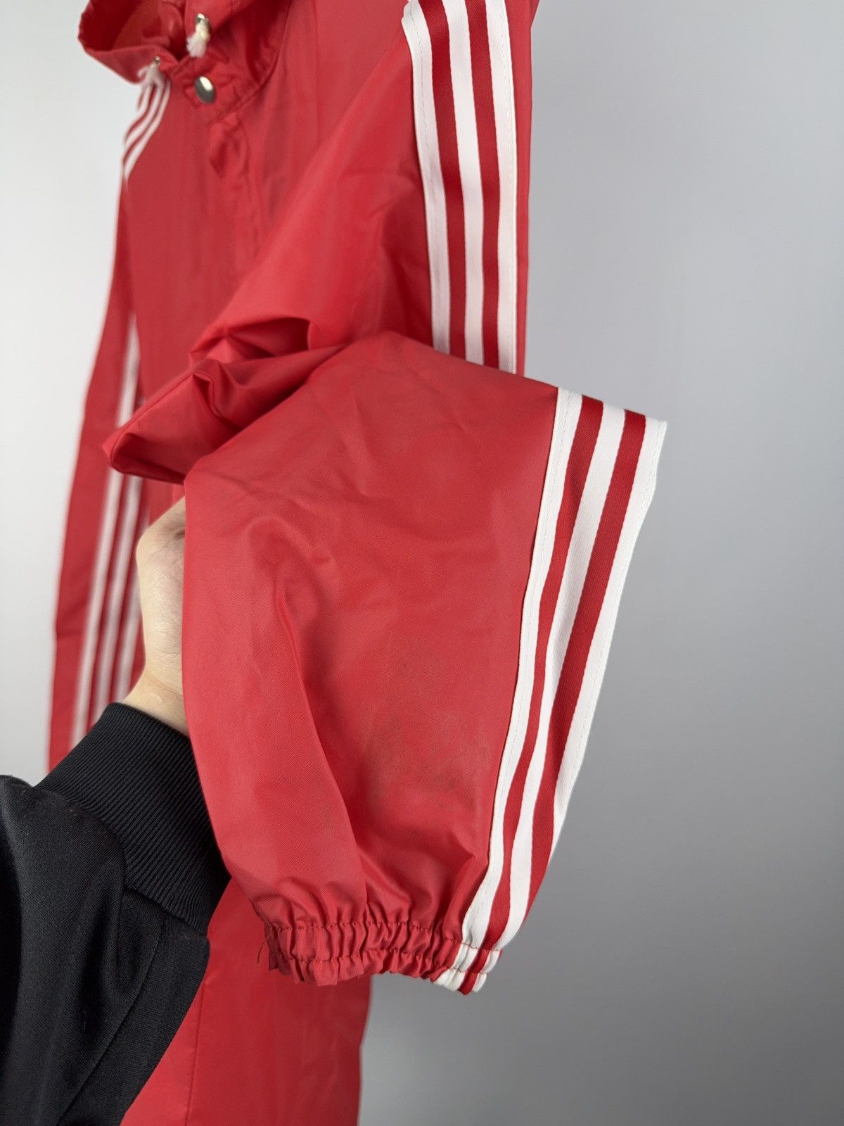Adidas × Vintage Rare 80s Vintage AdidasTrack Rain Jacket Transformer Bag Size US S / EU 44-46 / 1 - 4 Thumbnail