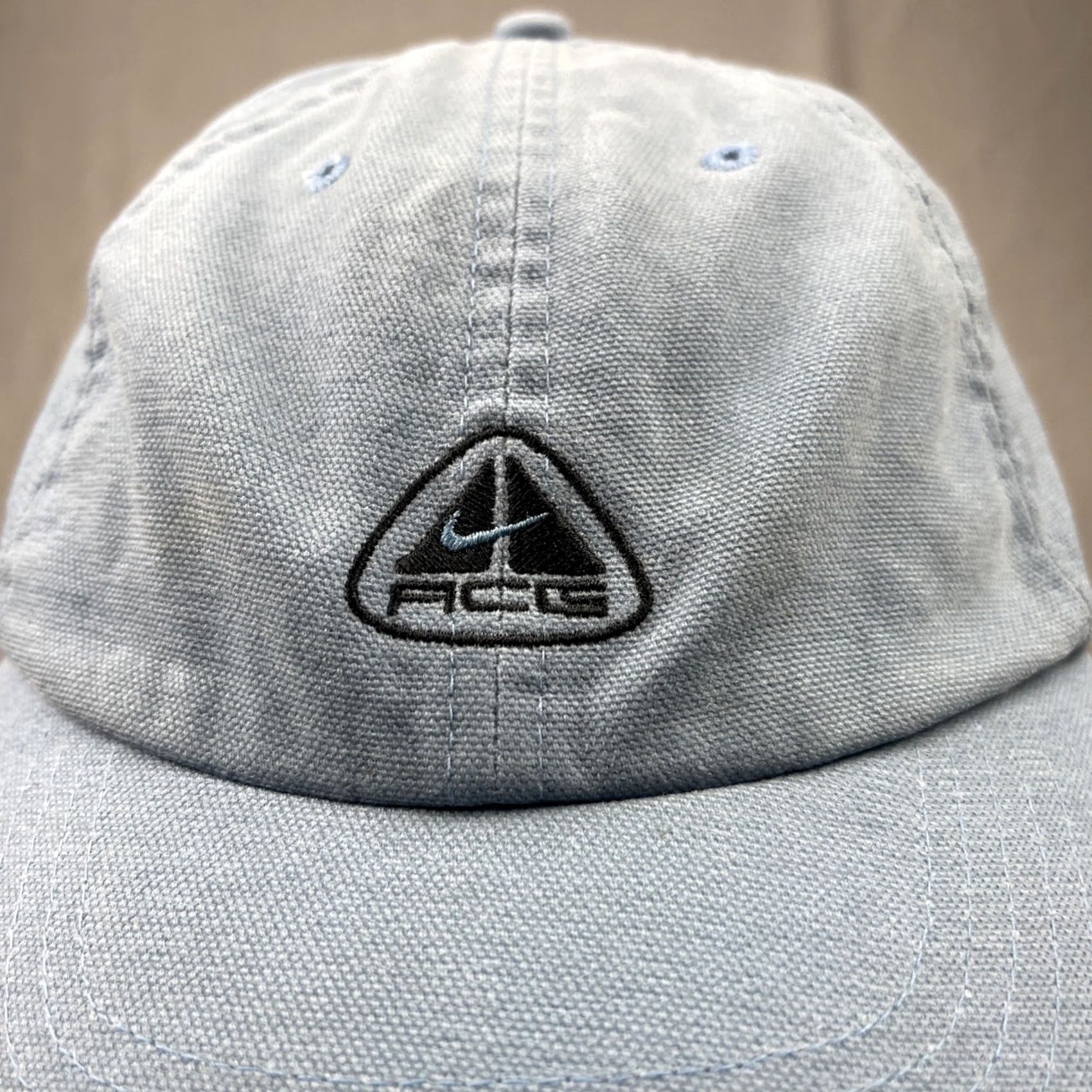 Nike ACG VINTAGE Nike ACG Hat Cap Mens Strap Back Blue All Conditions Gear Adjustable Hat Size ONE SIZE - 3 Thumbnail