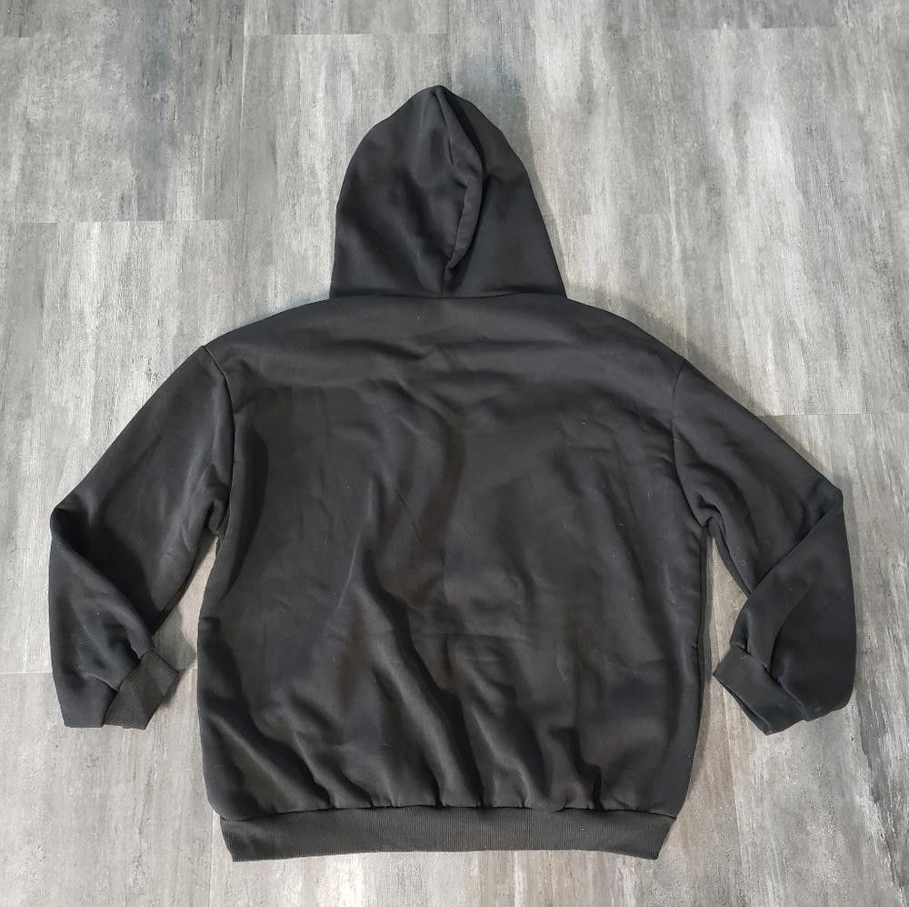 Shein Black Basic SHEIN Oversized Zip Up Size L / US 10 / IT 46 - 2 Thumbnail