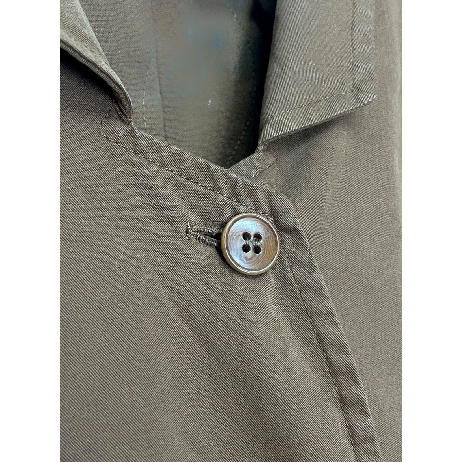 Vintage Chloé Coat Trench Mid Length Size US 6 Women's Brown Cotton Snap Casual Fall Spring Summer Italy Size M / US 6-8 / IT 42-44 - 3 Thumbnail