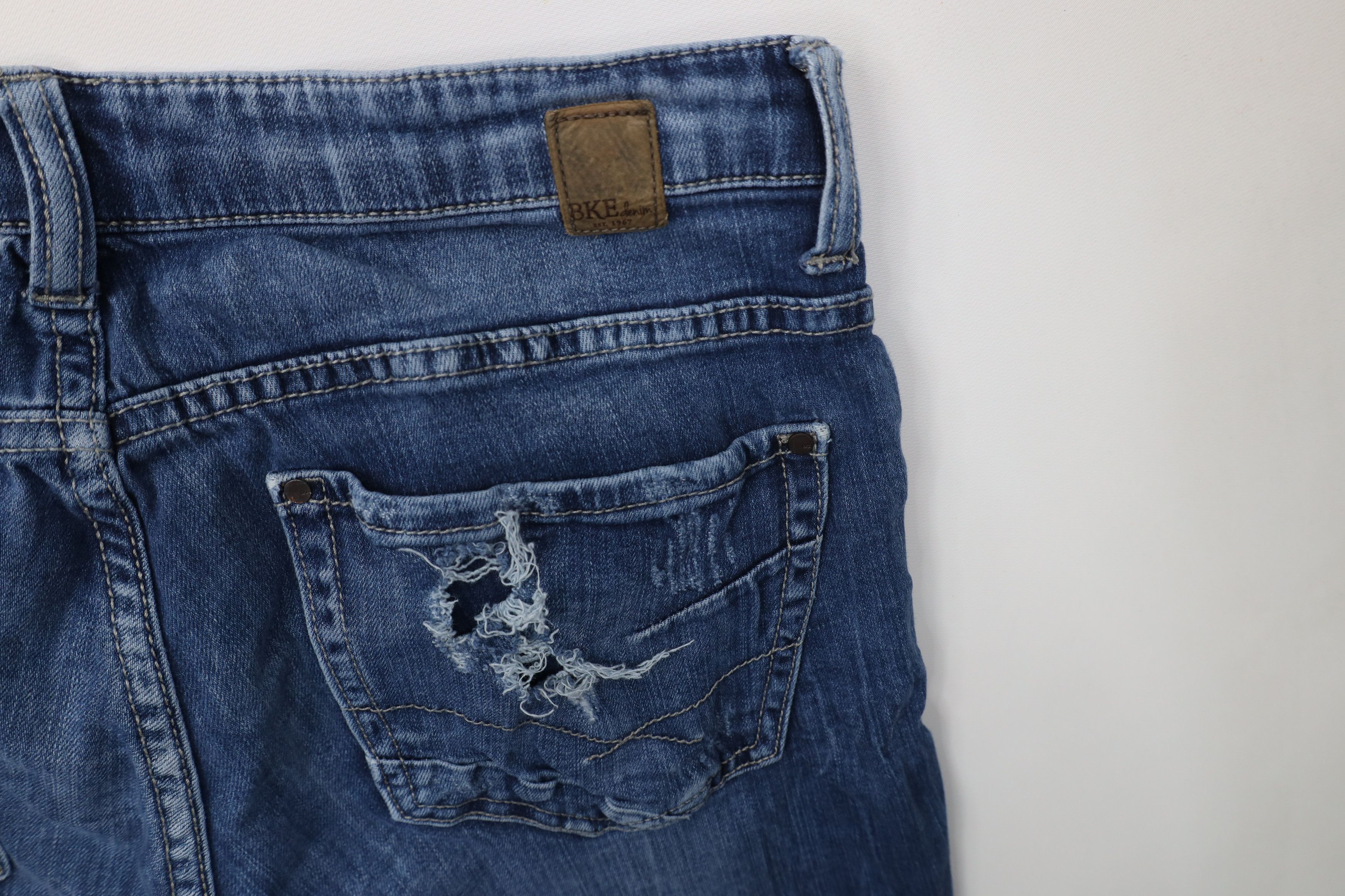 Vintage Buckle BKE Thick Stitch Payton Skinny Leg Stretch Jeans Size 31" - 12 Thumbnail