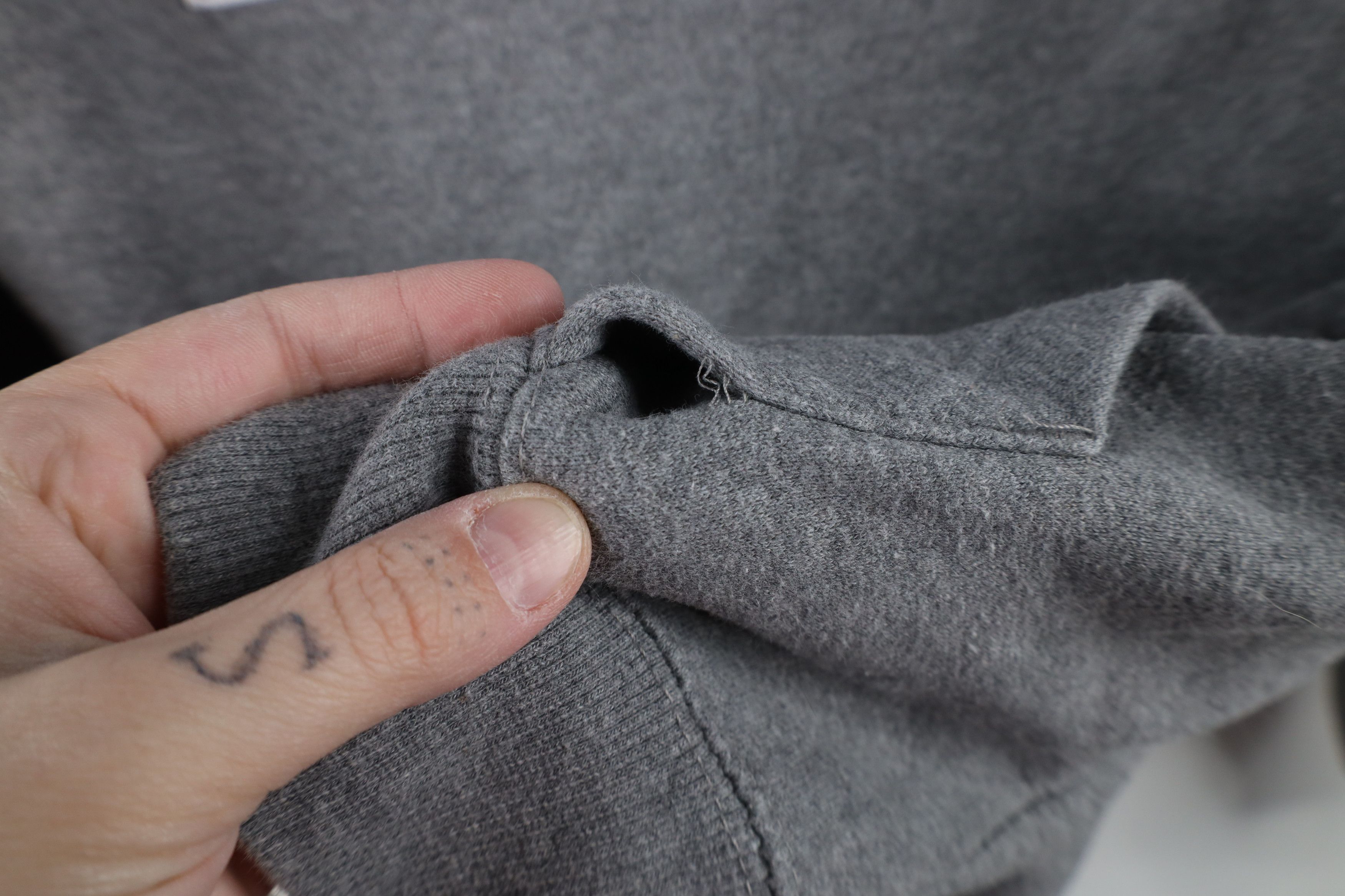 Vintage Vintage 90s Spell Air Force Academy Hoodie Sweatshirt Gray Size US M / EU 48-50 / 2 - 7 Thumbnail