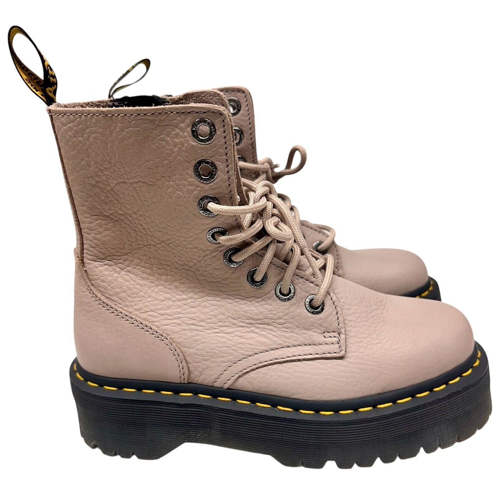 Dr. Martens Dr. Martens Jadon Platform Leather Boot - Taupe US 7 L Size US 7 / IT 37 - 7 Thumbnail