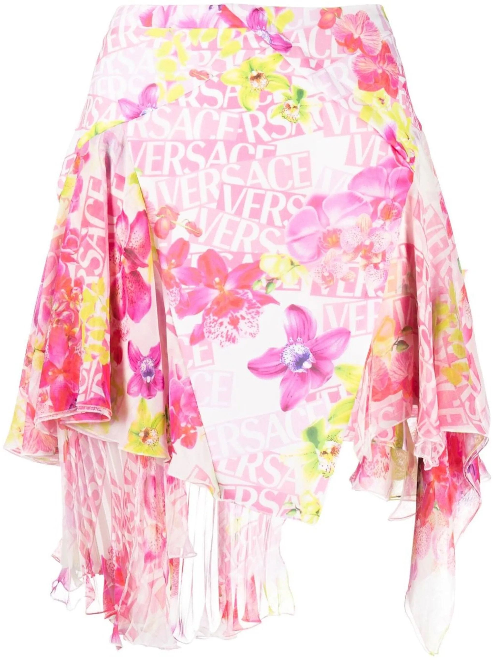 Versace o1y0226 Mini Skirt in Multicolor Size 32" / US 10 / IT 46 - 1 Thumbnail