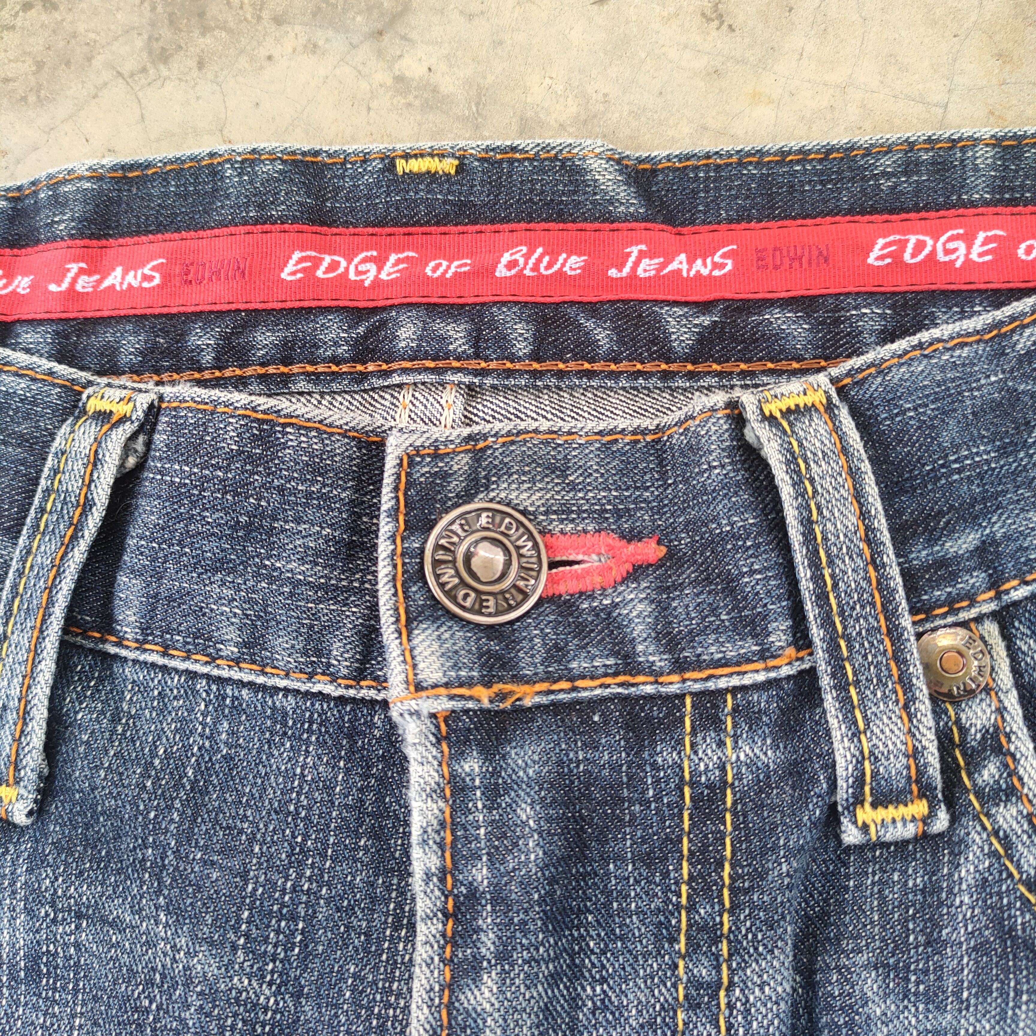 Edwin W32 VINTAGE EDWIN 503 FADED DISTRESSED DENIM JEAN PANTS Size US 32 / EU 48 - 5 Thumbnail