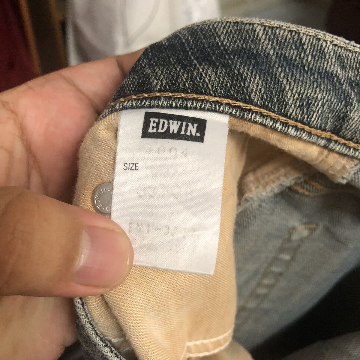 Edwin DL Edwin japan vintage jeans Blue Denim Pants #C268 Size US 33 - 20 Thumbnail