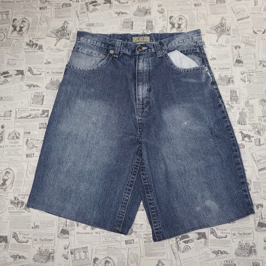 Vintage 34 - Vintage / Y2K baggy wide leg faded 2000s hip hop jorts3 Size US 34 / EU 50 - 2 Thumbnail