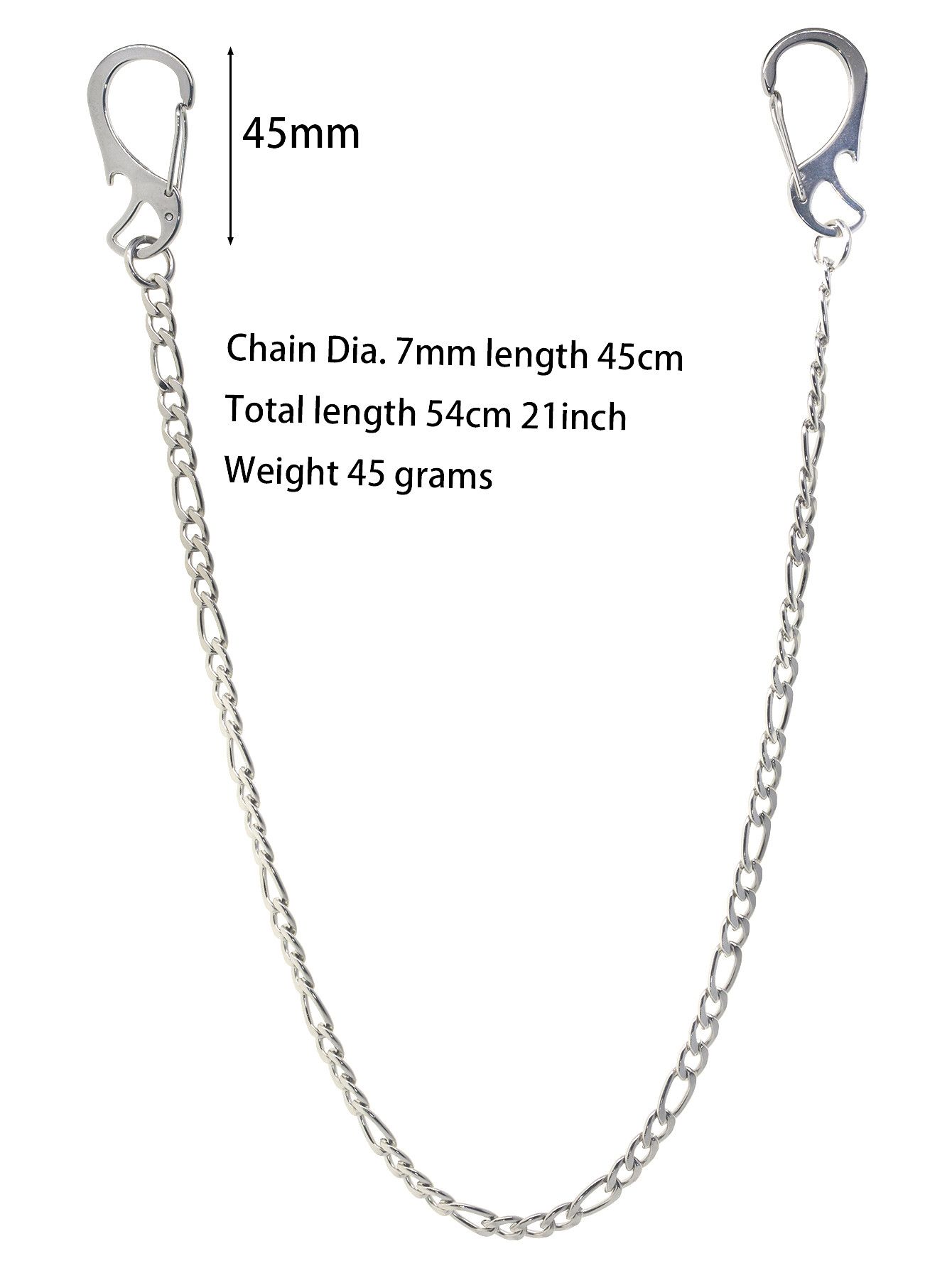 Japanese Brand × Jewelry Pants Chain with Stainless Steel Carabiner Size ONE SIZE - 4 Thumbnail