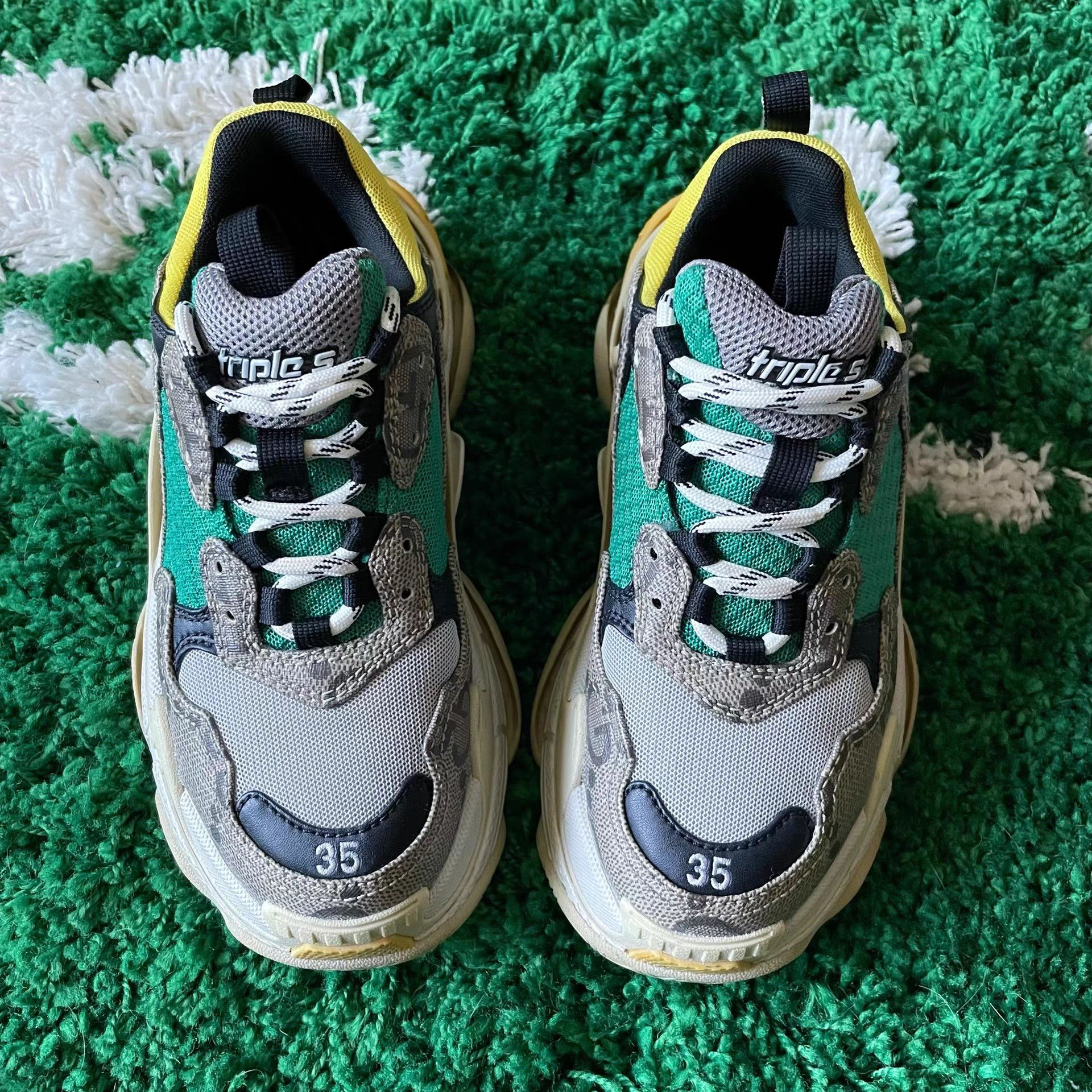 Balenciaga Balenciaga x Gucci Triple S Sneakers Size US 5 / IT 35 - 2 Thumbnail