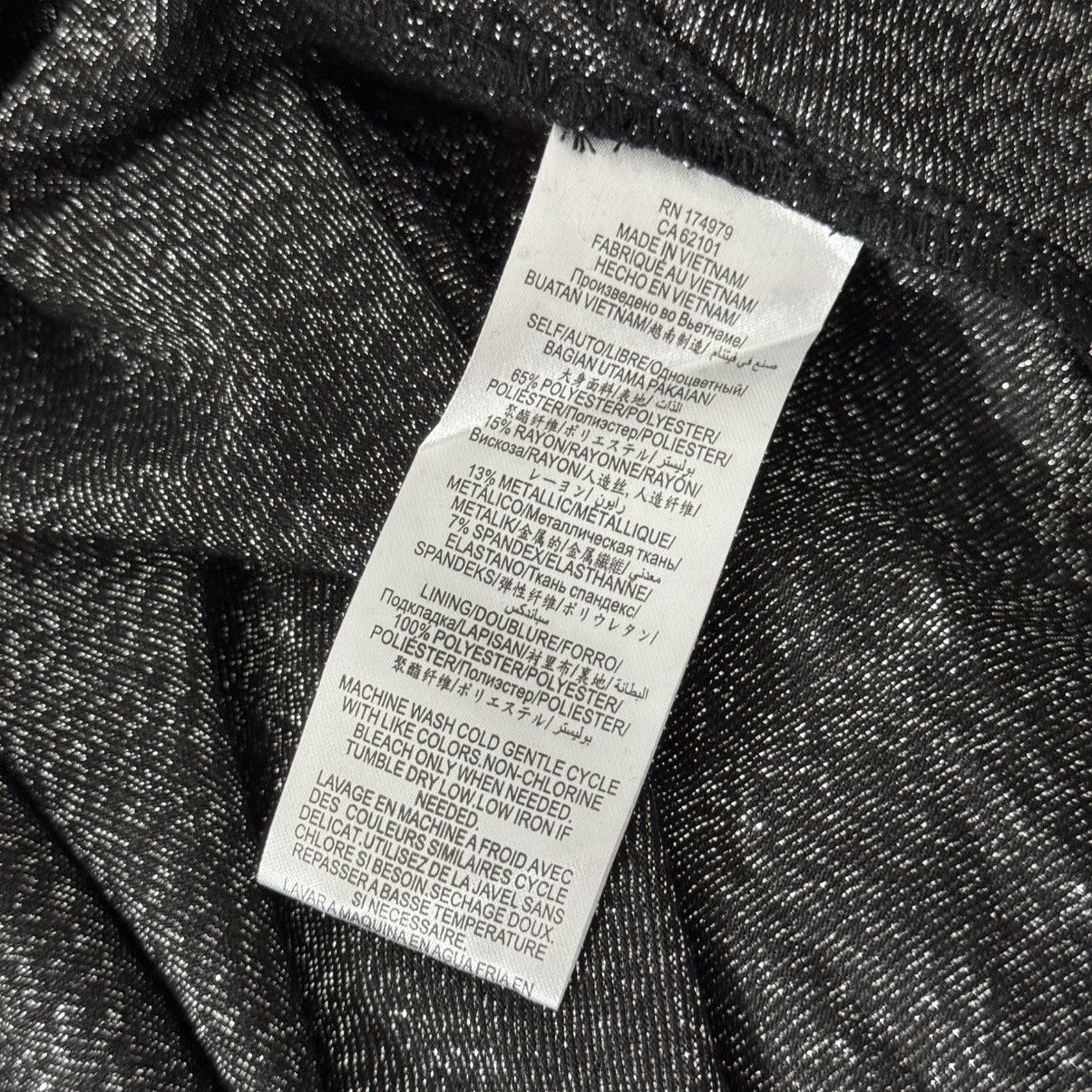 BCBGeneration BCBGENERATION Black Metallic Glitter Halter Midi Dress Size XS / US 0-2 / IT 36-38 - 10 Thumbnail