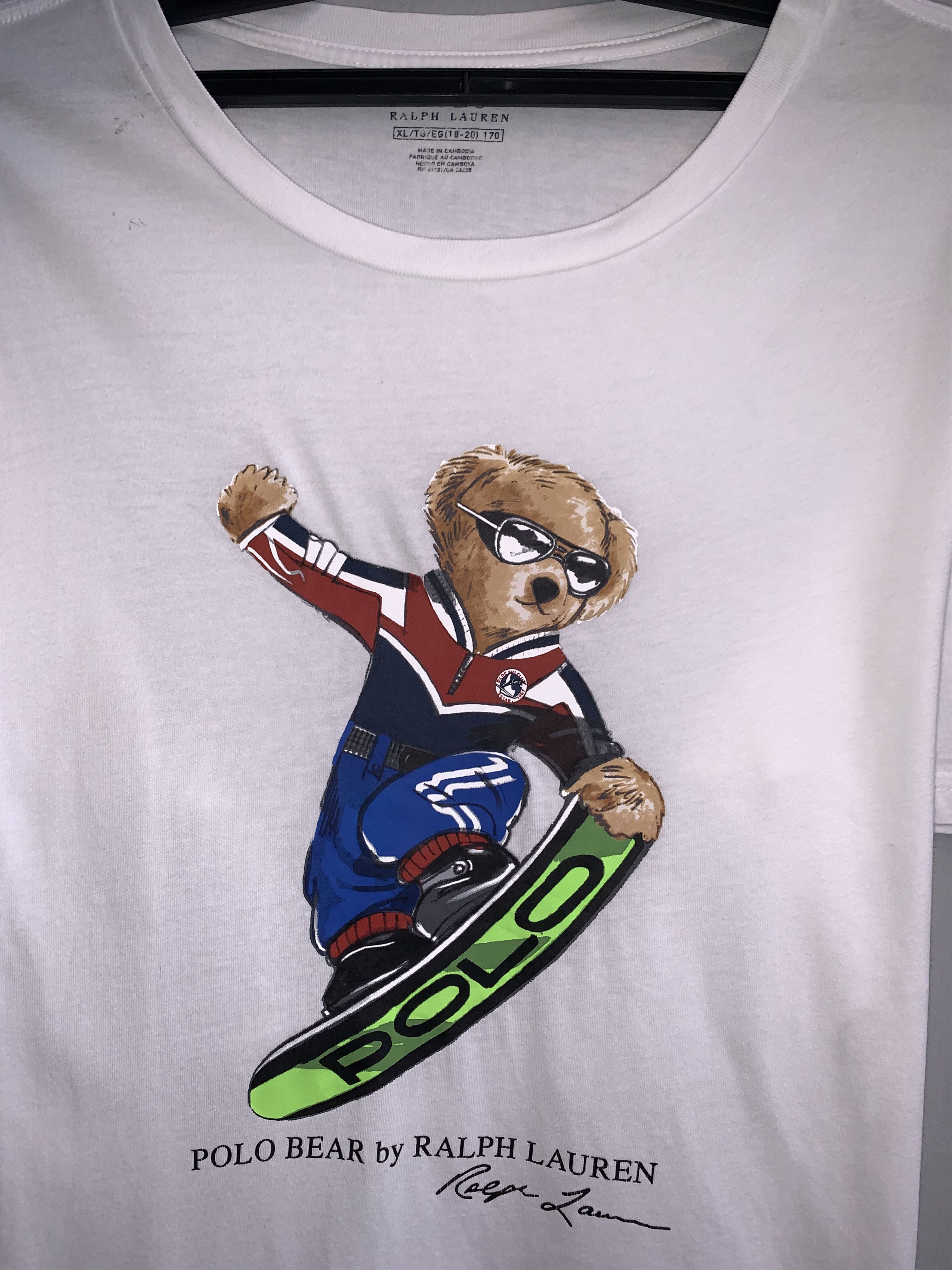 Polo Ralph Lauren Polo Bear Surfing Shirt Size US XL / EU 56 / 4 - 2 Thumbnail