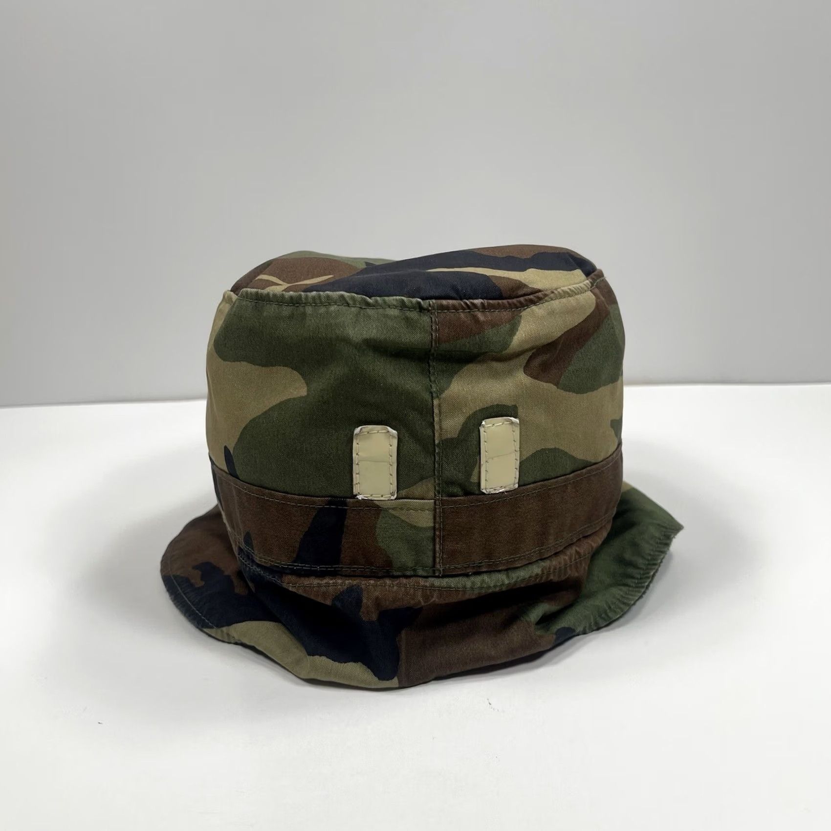 Vintage VINTAGE Combat Cadet Hat Camouflage Fitted Size 7 Military Cap Nylon Cotton Blend Size ONE SIZE - 4 Thumbnail
