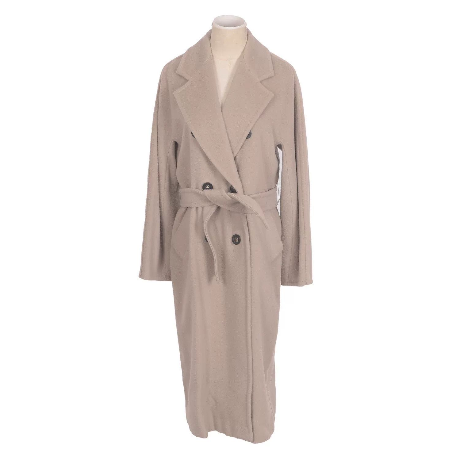 Max Mara MaxMara 101801 Beige Wool Coat Size US XS / EU 42 / 0 - 1 Preview