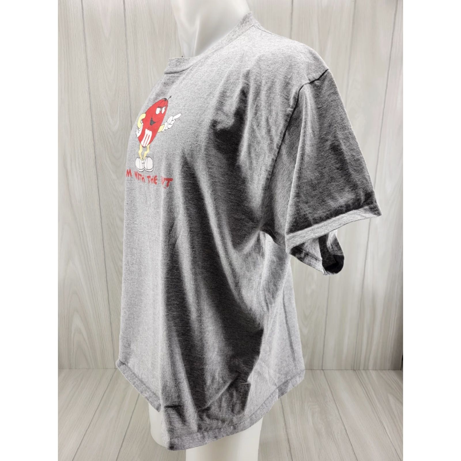 Vintage VINTAGE M&M'S Shirt Mens XL Gray Short Sleeve Shirt Size US XL / EU 56 / 4 - 3 Thumbnail