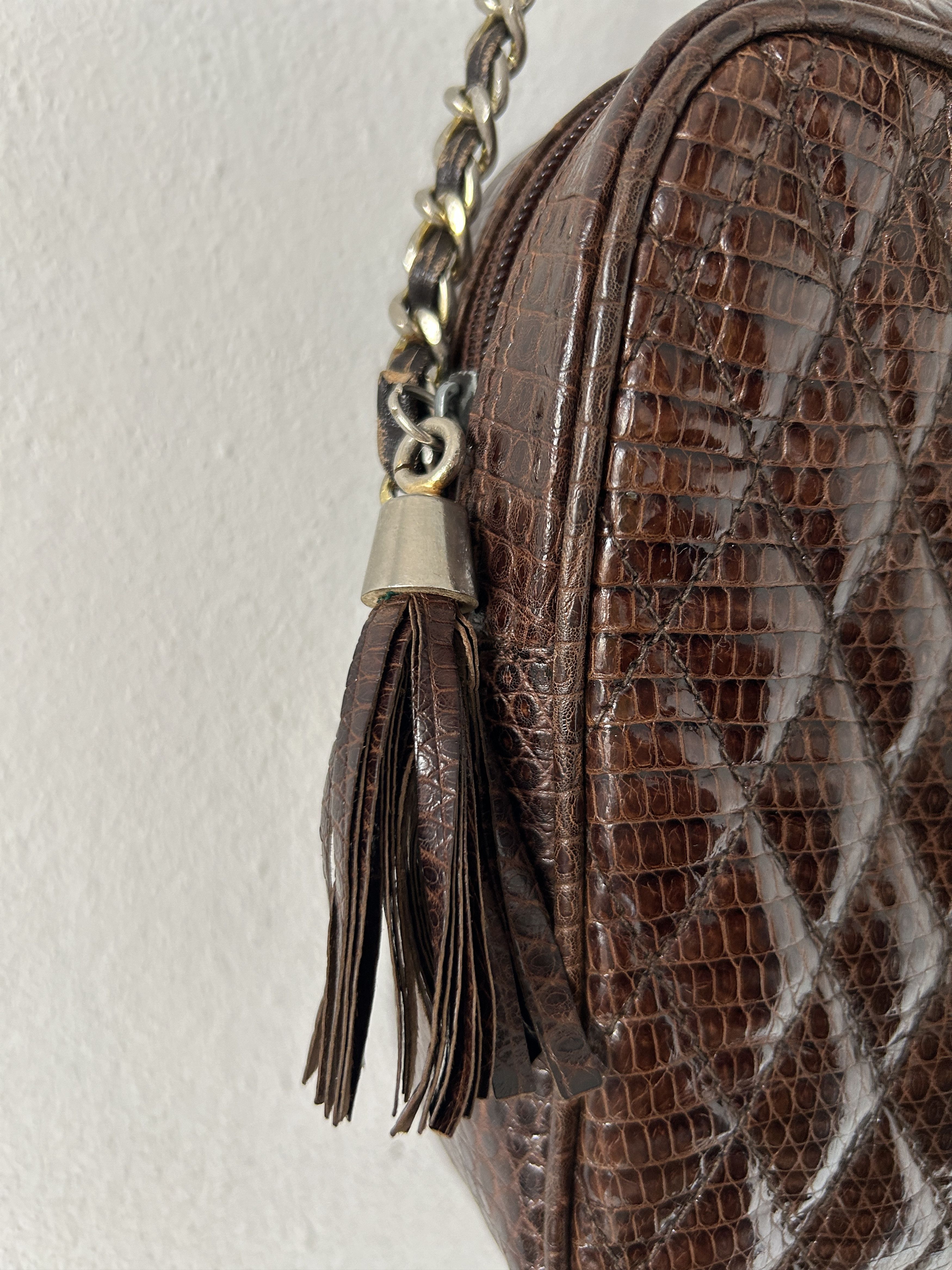 Vintage Vintage 70s Snake Leather Crossbody Bag Size ONE SIZE - 7 Thumbnail