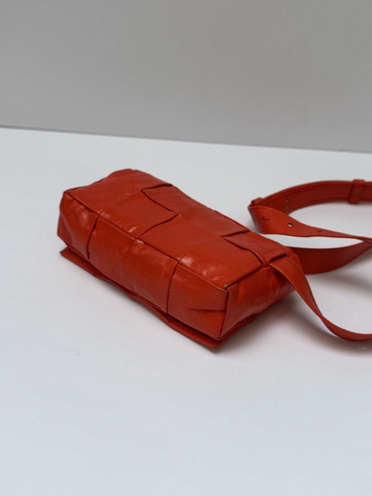 Bottega Veneta Bottega veneta casette orange bumbag intreccio Size ONE SIZE - 5 Thumbnail