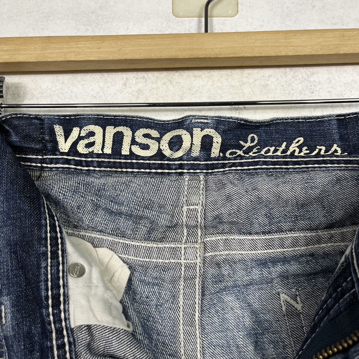 Vanson Leathers Vintage Vanson Leather Distressed Biker Jeans Size 32" / US 10 / IT 46 - 18 Thumbnail