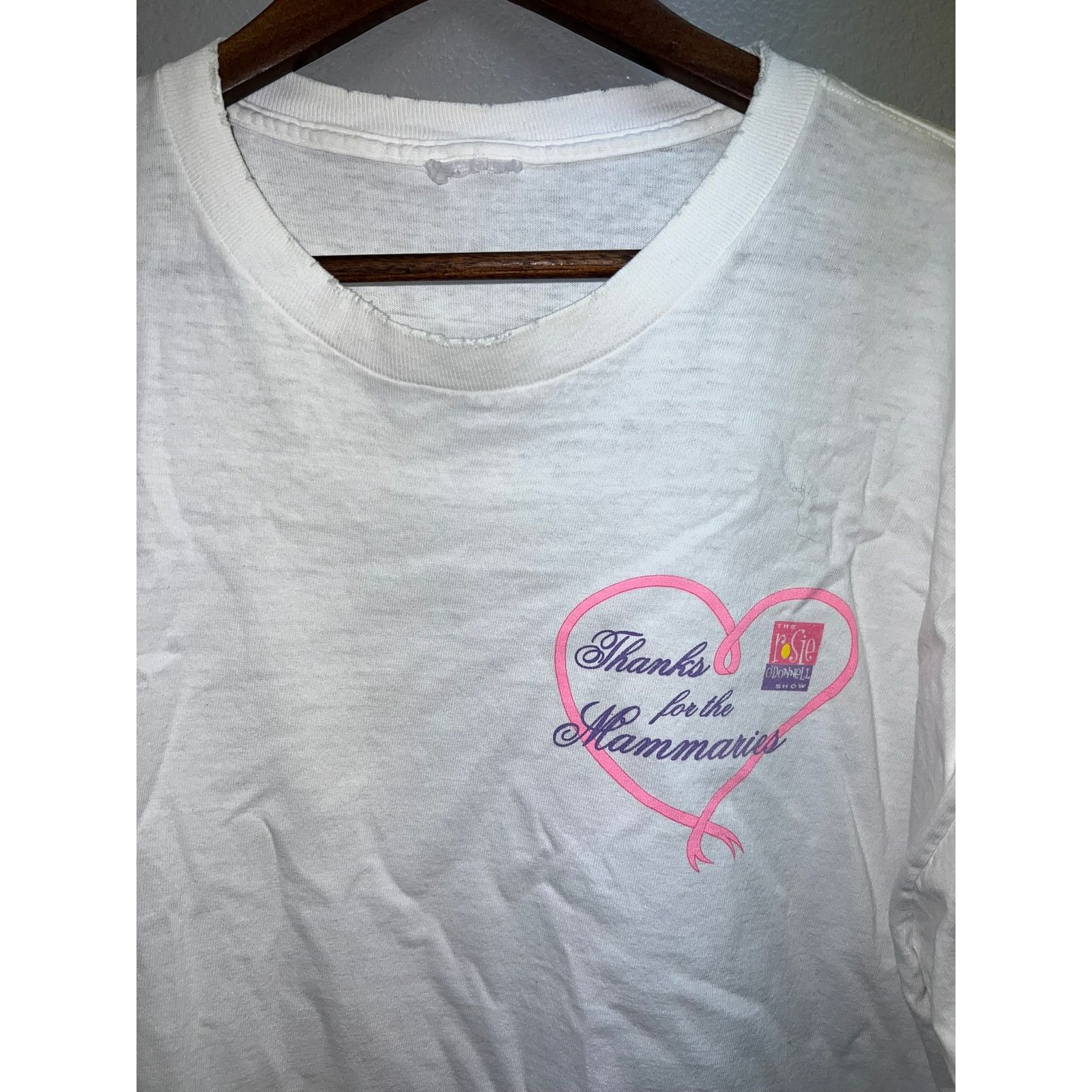 Vintage Vintage Rosie O Donnell Show Shirt Thanks Mammaries Cancer X Size US XL / EU 56 / 4 - 2 Thumbnail