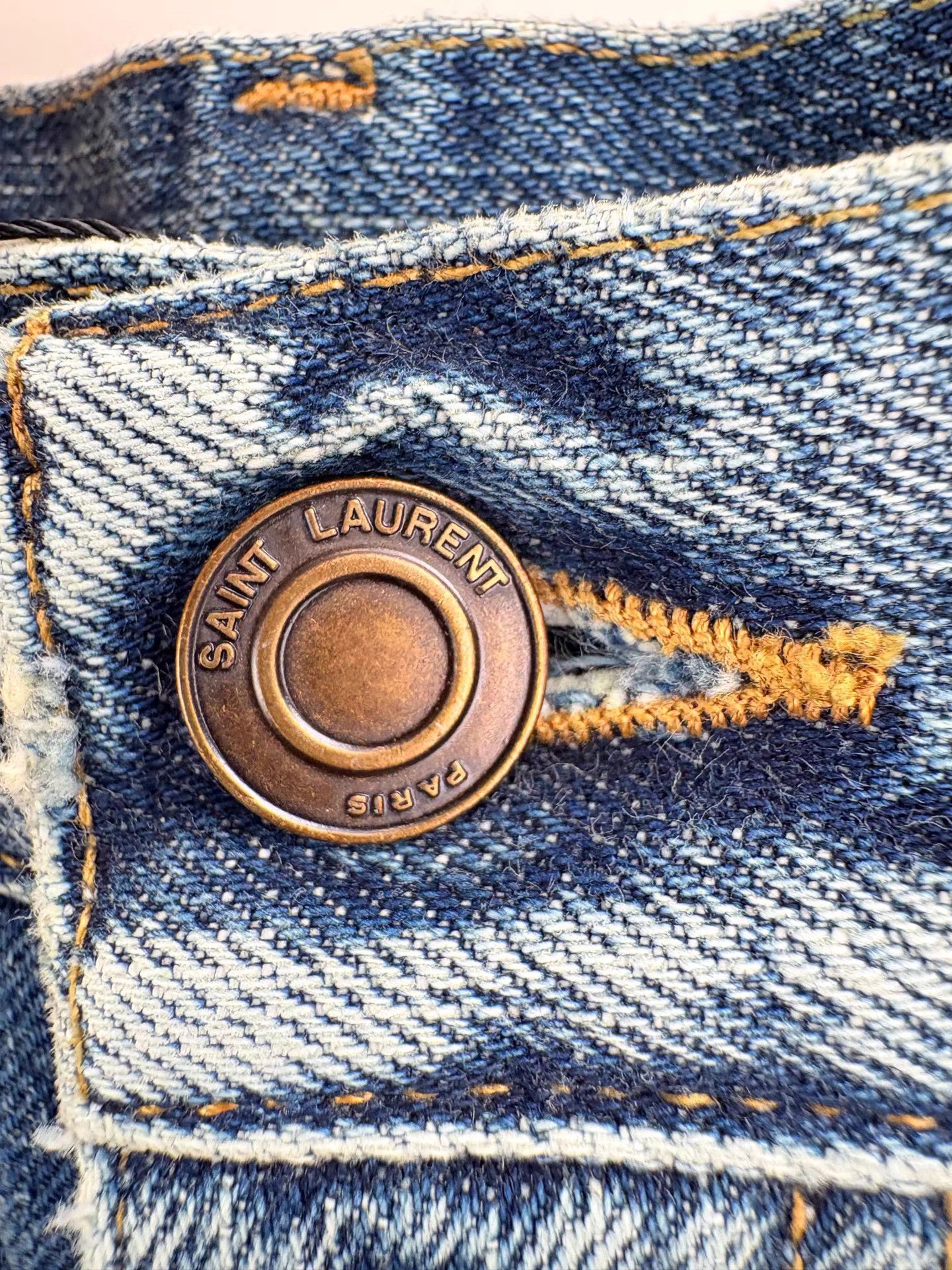Saint Laurent Paris SAINT LAURENT SLP Washed Blue Jeans Size US 26 / EU 42 - 4 Thumbnail
