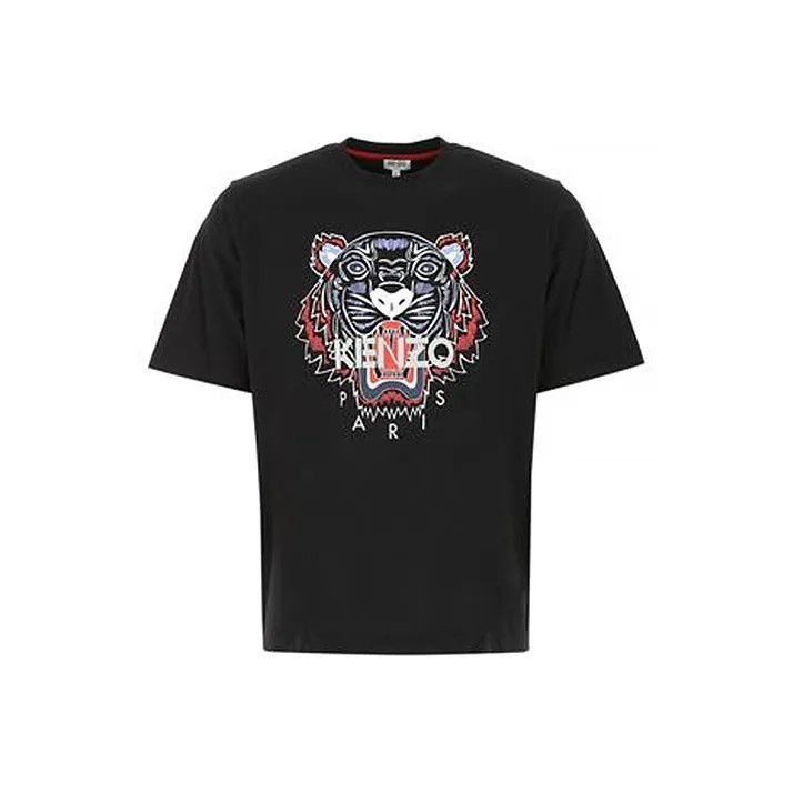 Kenzo KENZO Black Tiger Print Short Sleeve T-Shirt -2507 Size US S / EU 44-46 / 1 - 1 Thumbnail