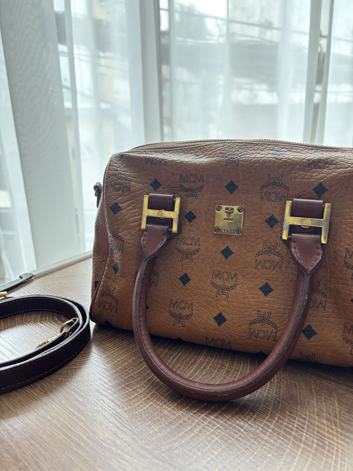 MCM MCM Visetos Boston Bag Size ONE SIZE - 9 Thumbnail