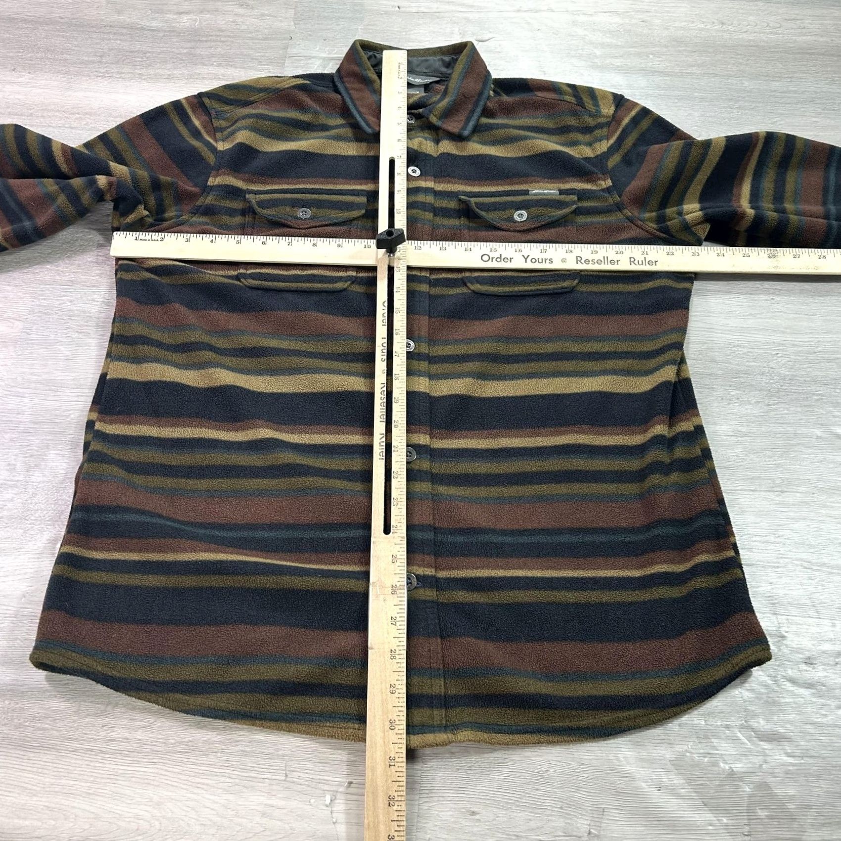 Eddie Bauer Eddie Bauer Shirt Mens Medium Multicolor Striped Fleece Button Up Outdoor Size US M / EU 48-50 / 2 - 5 Thumbnail