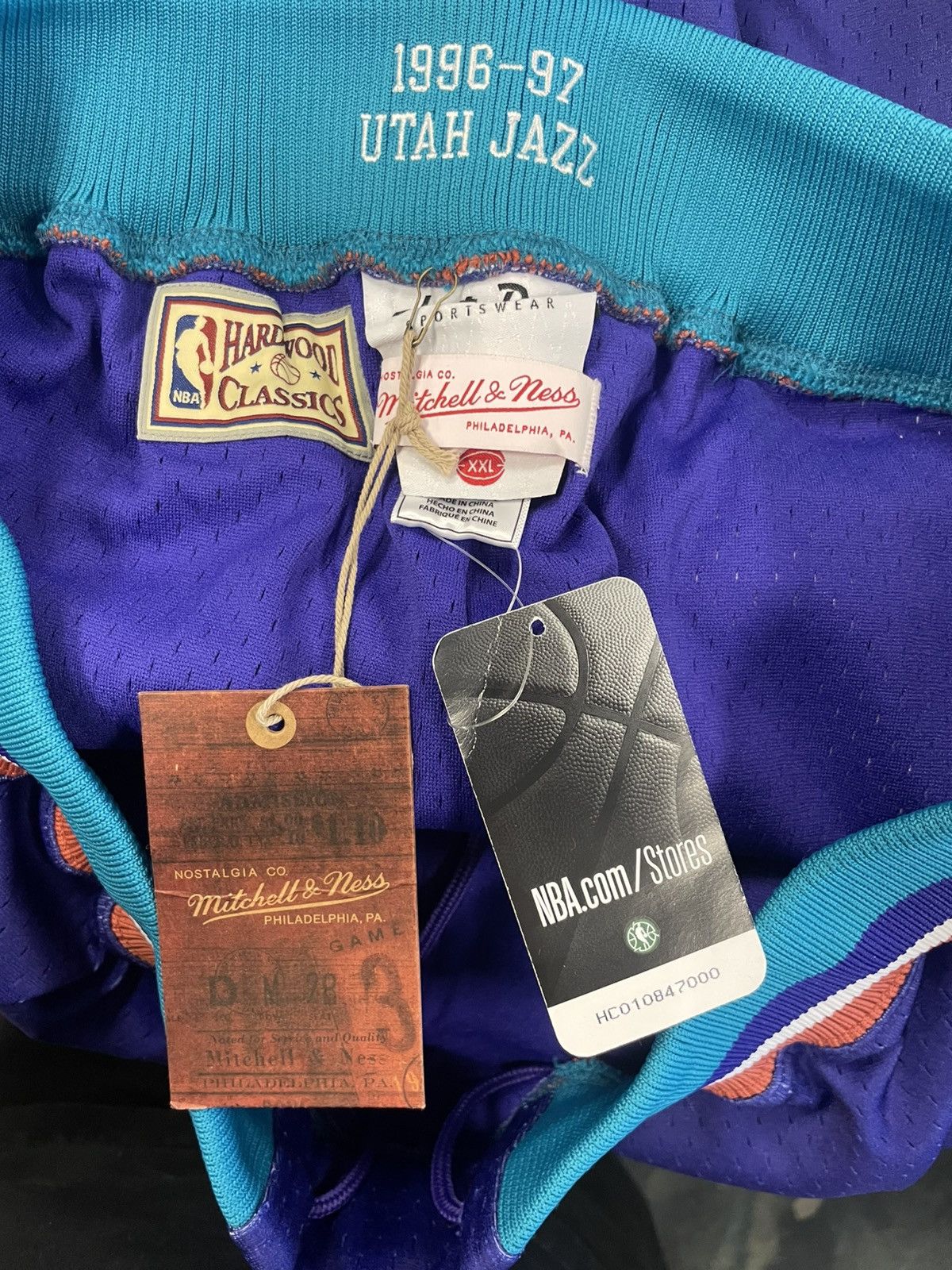 Just Don × Mitchell & Ness Just Don X Mitchell & Ness Utah Jazz Shorts Size US 38 / EU 54 - 2 Thumbnail