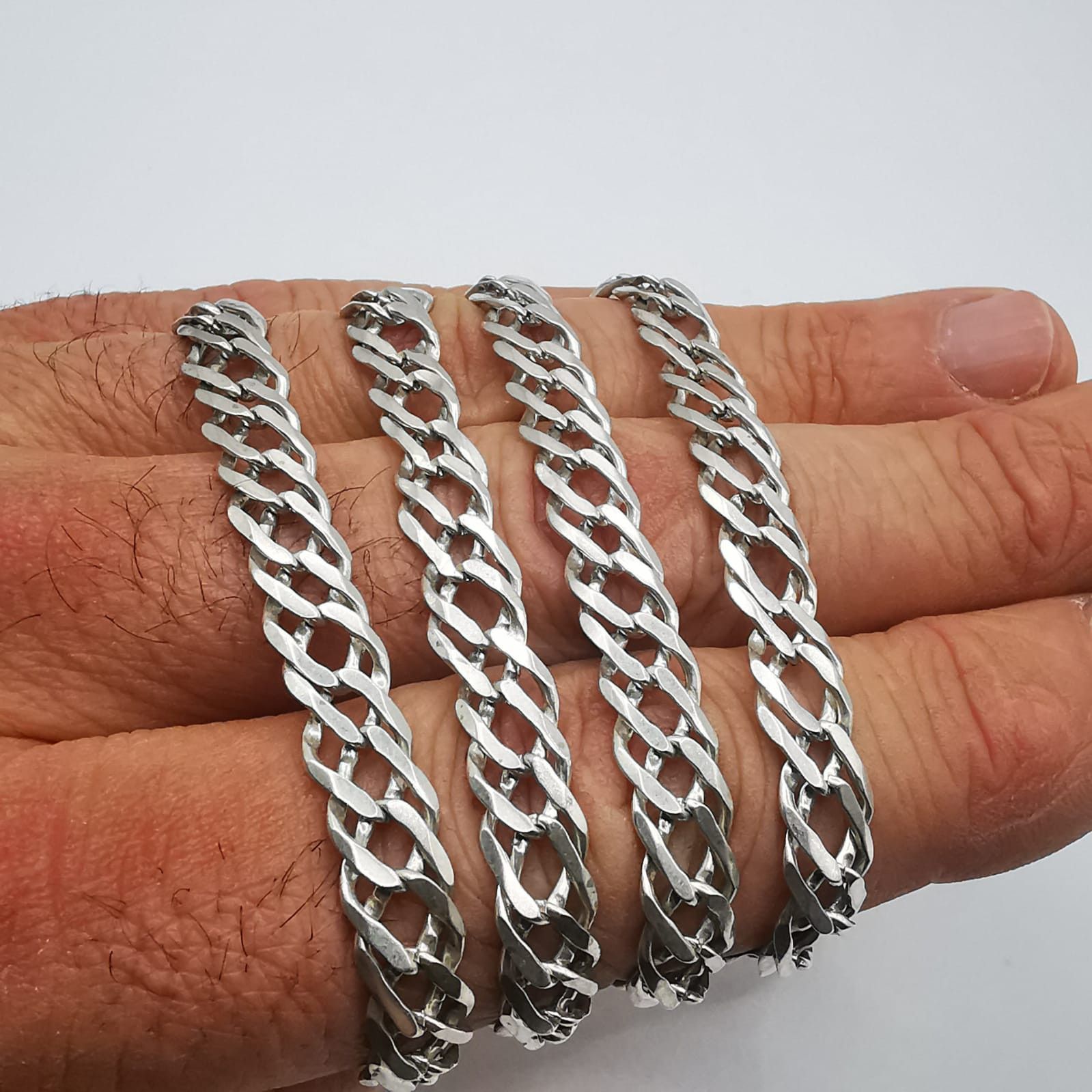 Vintage Jewelry Chain, 925 Sterling Silver, Signed 28.68g