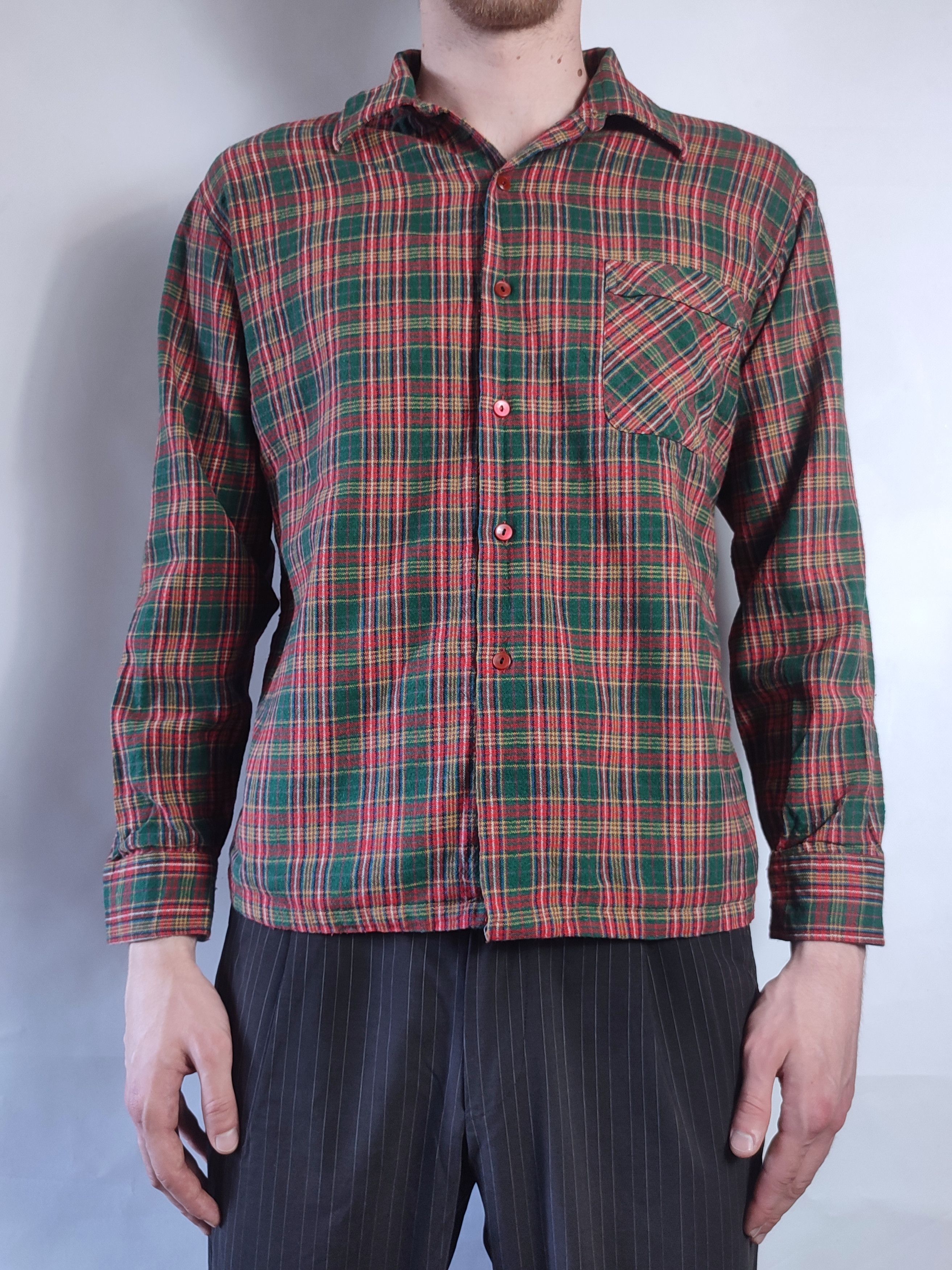 Flannel Vintage Wool 70's flannel shirt Size US S / EU 44-46 / 1 - 2 Thumbnail