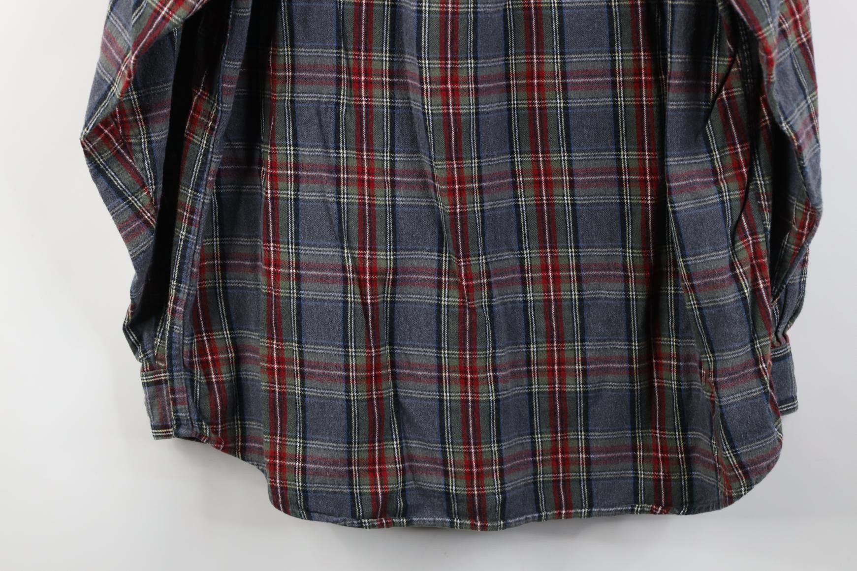 L.L. Bean Vintage 90s LL Bean Flannel Collared Button Down Shirt Plaid Size US M / EU 48-50 / 2 - 9 Thumbnail