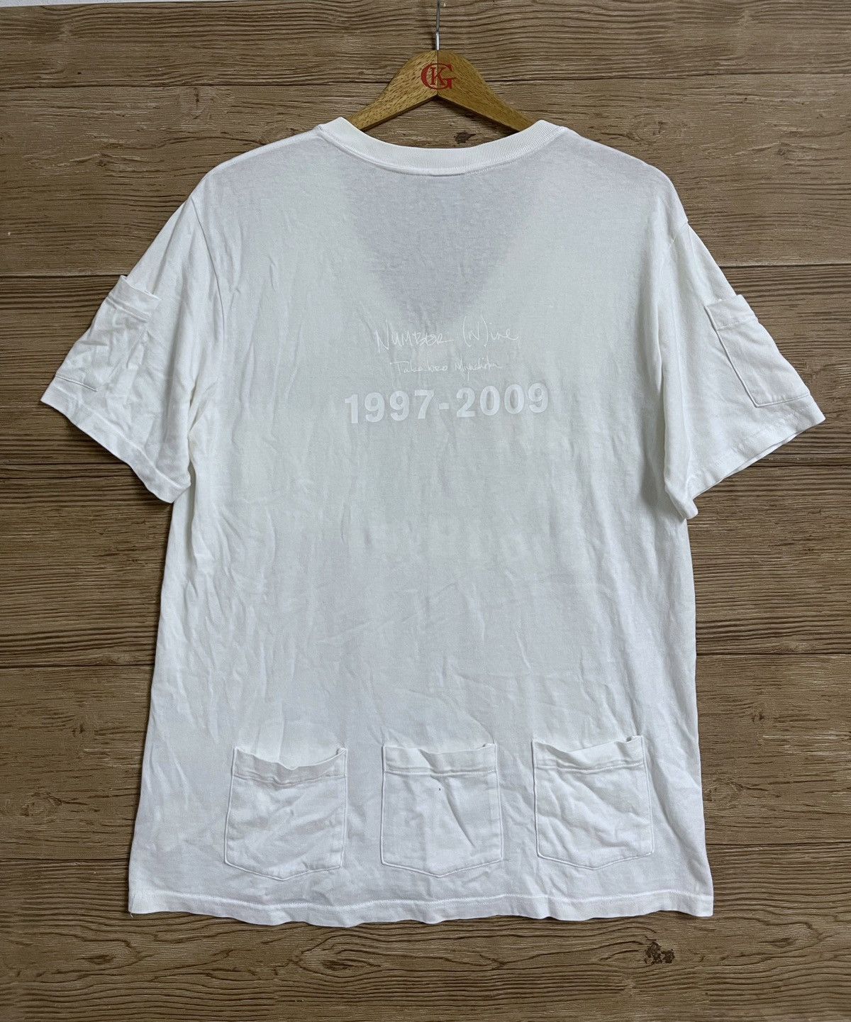 Japanese Brand × Number (N)ine × Takahiromiyashita The Soloist. AW09 Number (N)ine T shirt M 9 Pockets “The Beginning” Rare Size US M / EU 48-50 / 2 - 5 Thumbnail