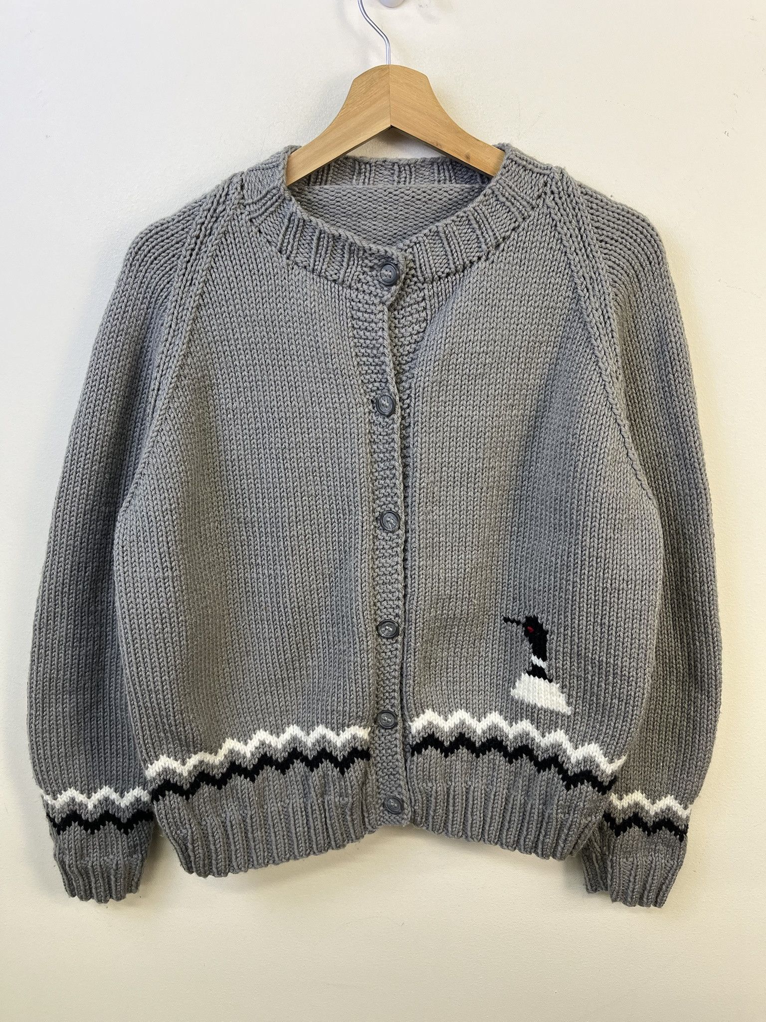Other Vintage Knit Sweater 1990s Loon Knit Sweater Thick Cardigan Size M Size US M / EU 48-50 / 2 - 1 Thumbnail