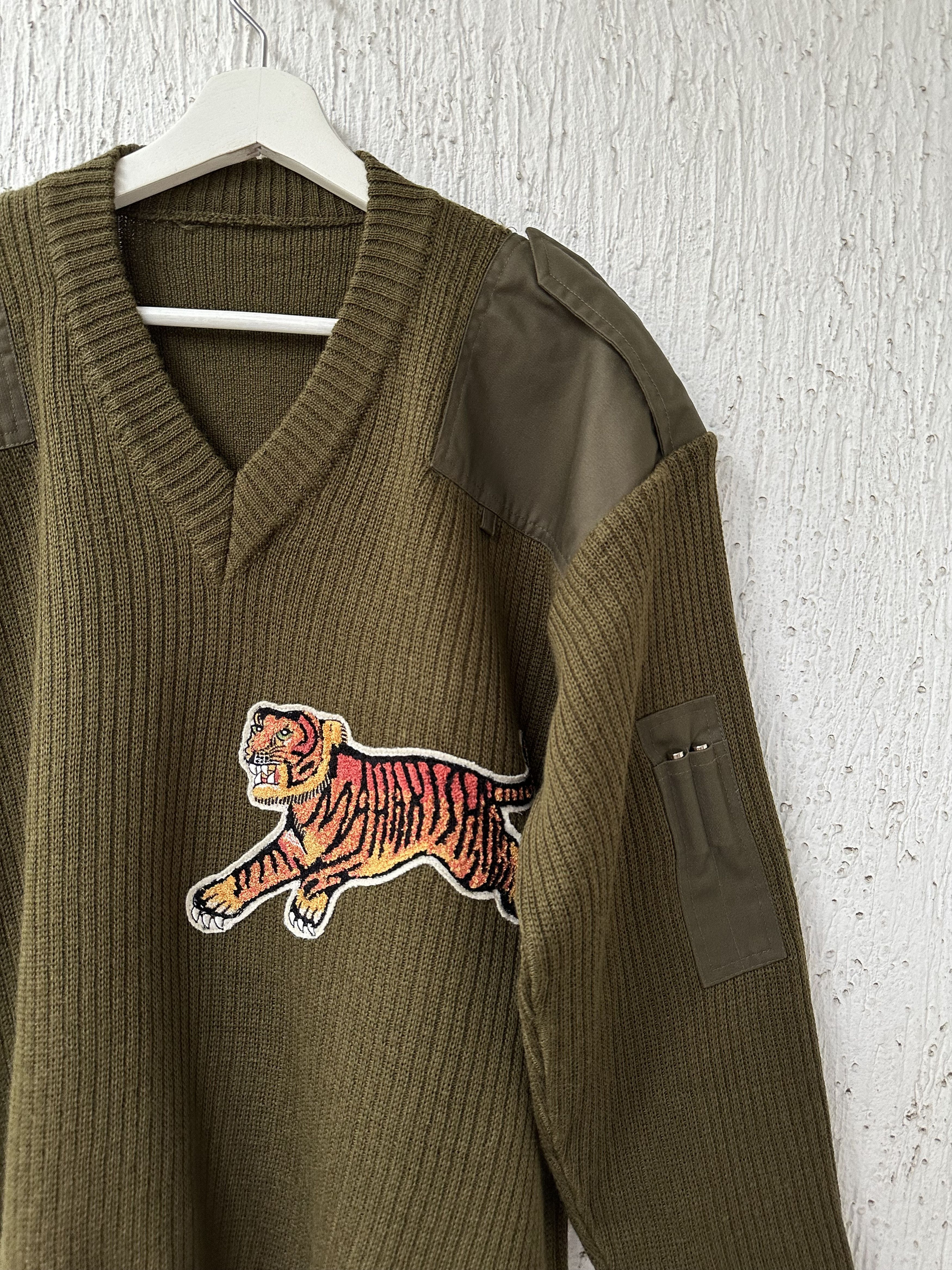 Maharishi Tiger Embroidered Military Jumper Size US L / EU 52-54 / 3 - 2 Thumbnail