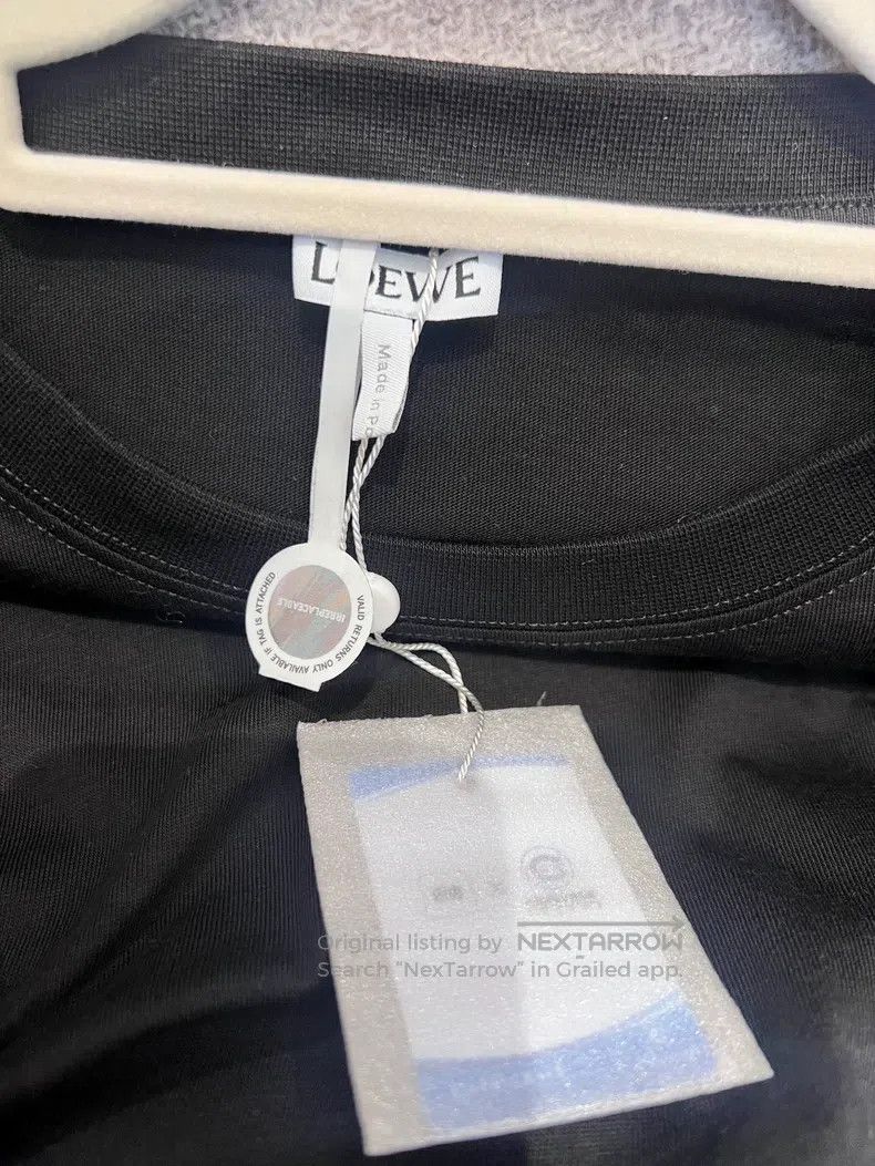 Loewe Loewe Black short sleeve T-shirt with small logo embroider Size M / US 6-8 / IT 42-44 - 8 Thumbnail
