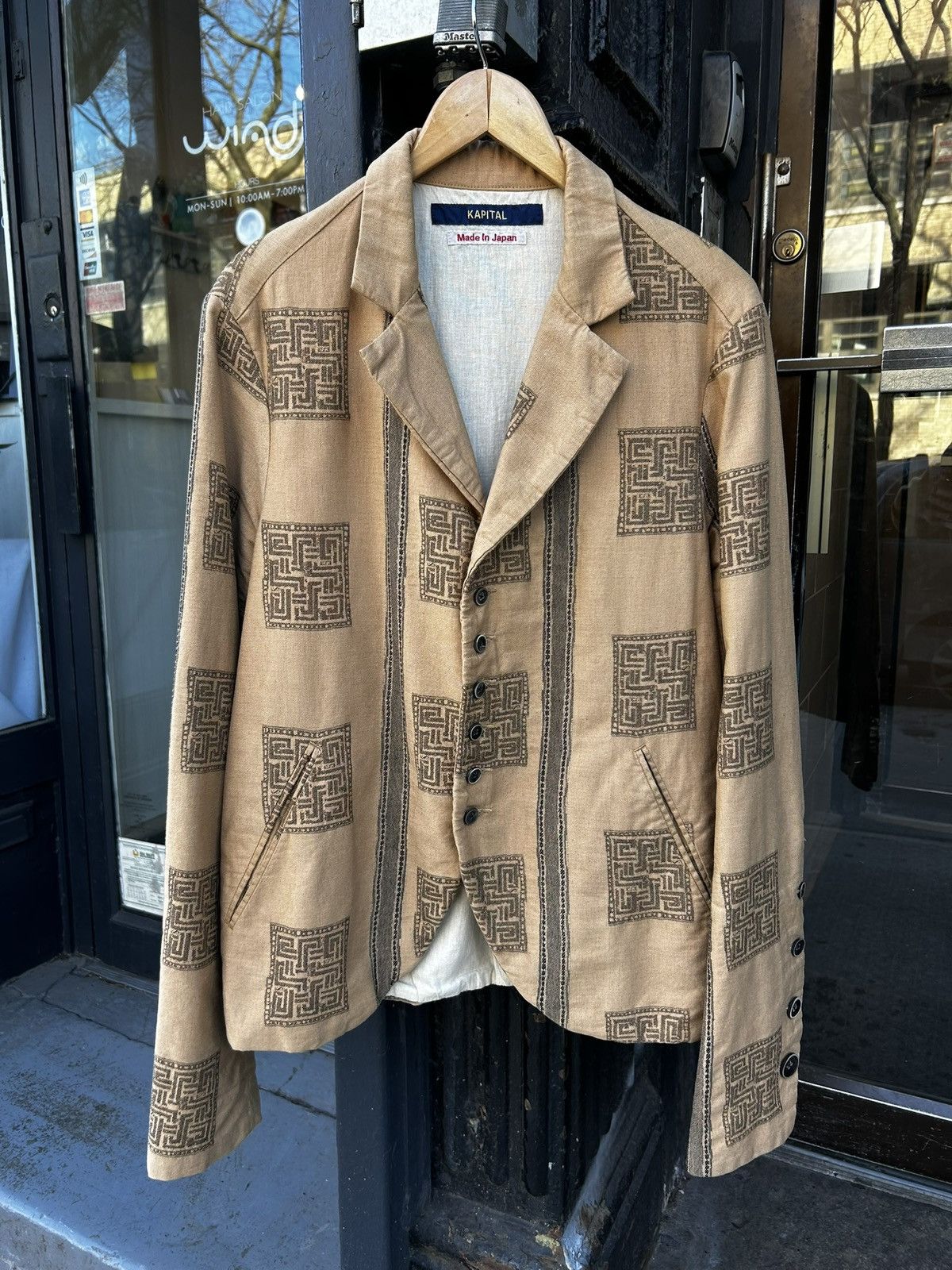 Kapital KAPITAL - Beautiful Jacquard Patterned Tailored Jacket 🎏 Size US M / EU 48-50 / 2 - 1 Thumbnail