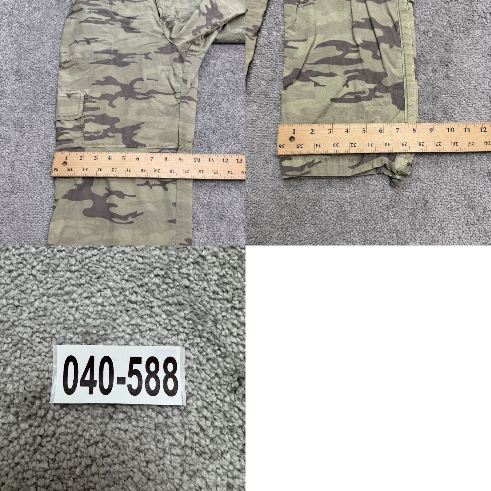 Sanctuary Sanctuary Cargo Pants Womens 32 Green Camouflage Canvas Cotton Blend Straight Regular Rise Inseam 25 in Pockets Military Outdoor 90s? Size 24" / US 00 / IT 34 - 10 Thumbnail