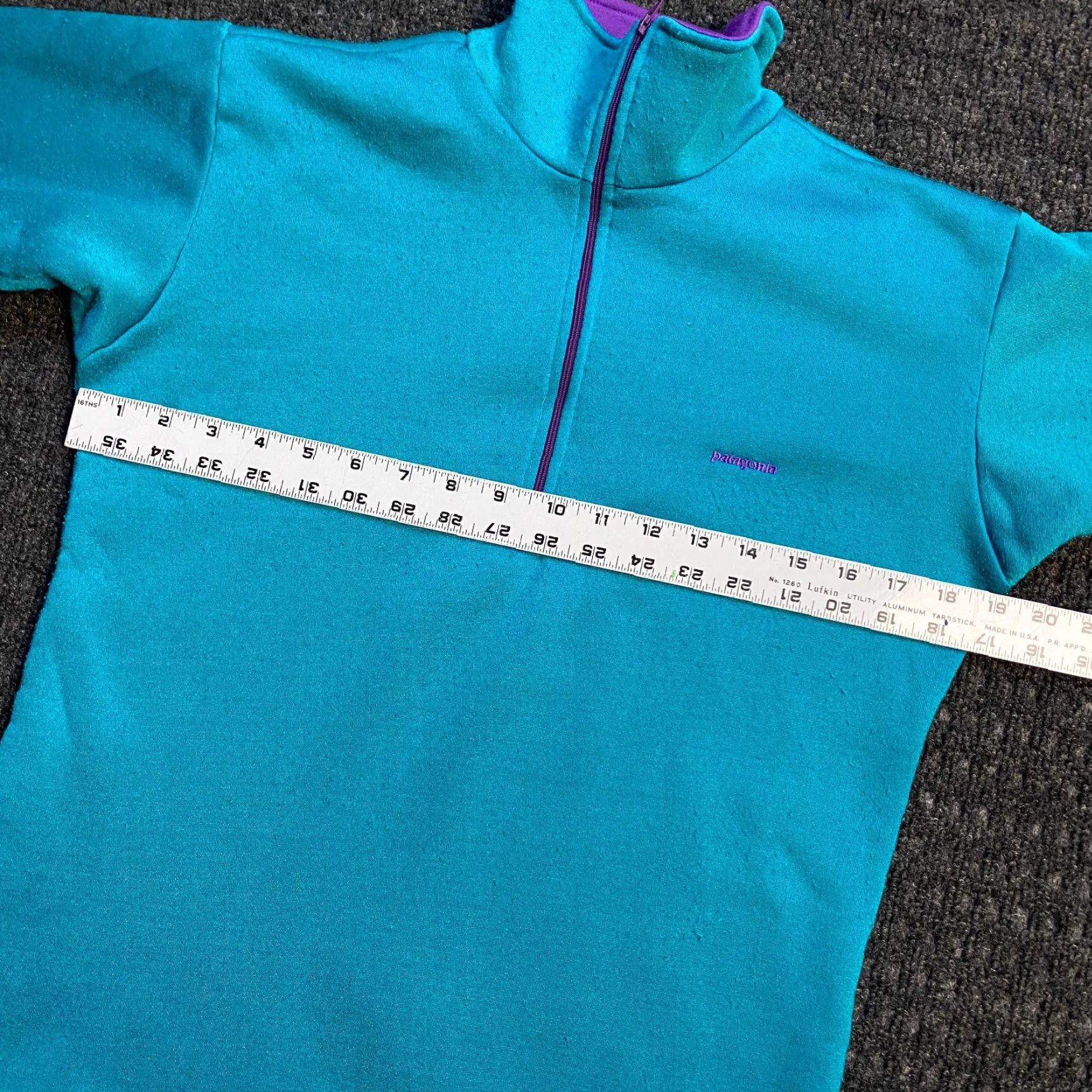 Patagonia VINTAGE Patagonia Capilene Womens ¼ Zip Pullover Sweater Teal Blue S USA Logo Size S / US 4 / IT 40 - 5 Thumbnail