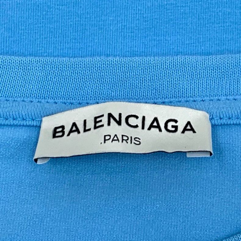 Balenciaga Balenciaga Blue monogrammed cotton crewneck long-sleeve sw Size US S / EU 44-46 / 1 - 6 Thumbnail