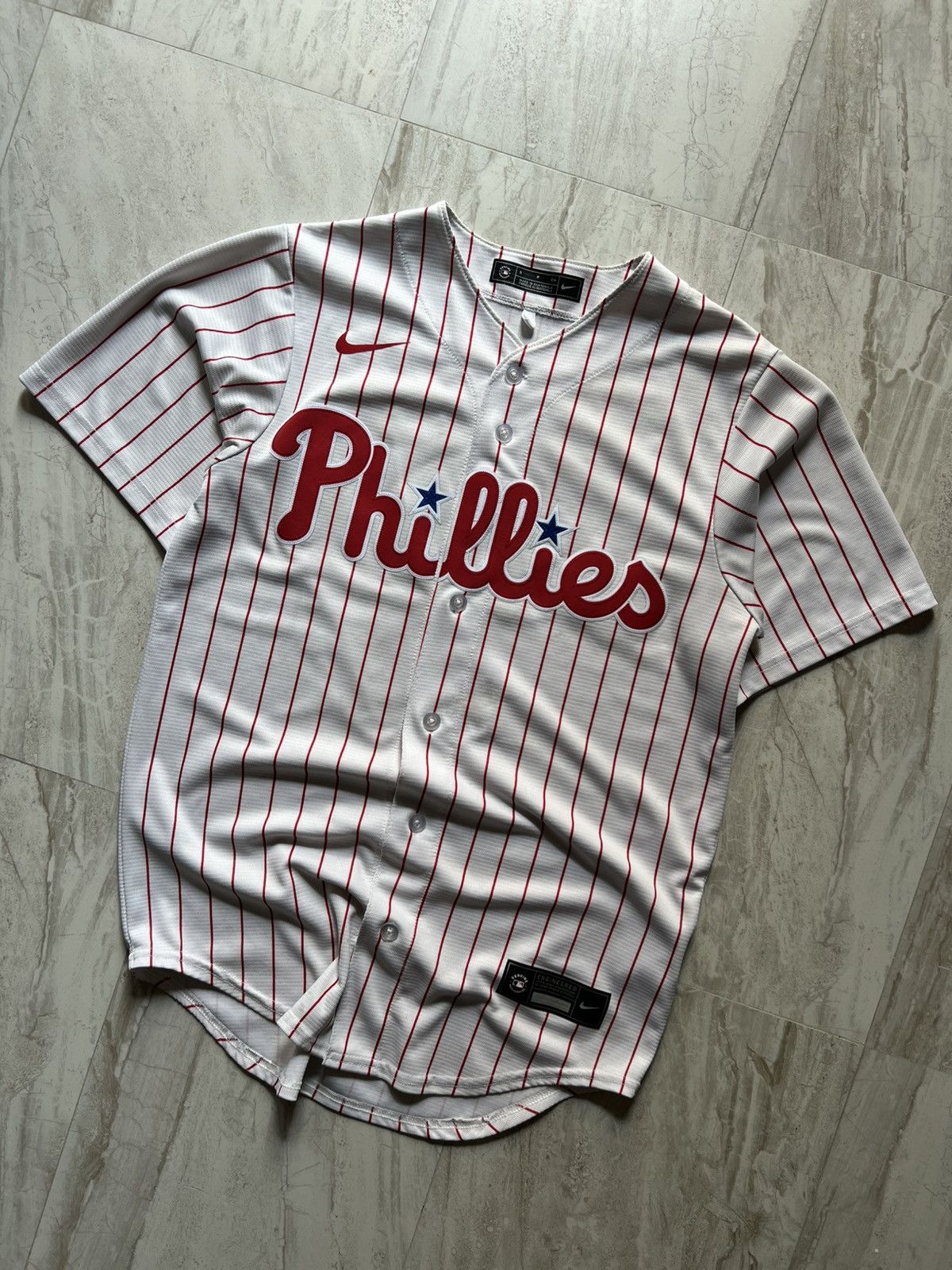 Vintage Vintage MLB Phillies Bryce Harper Baseball Jersey Size US S / EU 44-46 / 1 - 1 Thumbnail