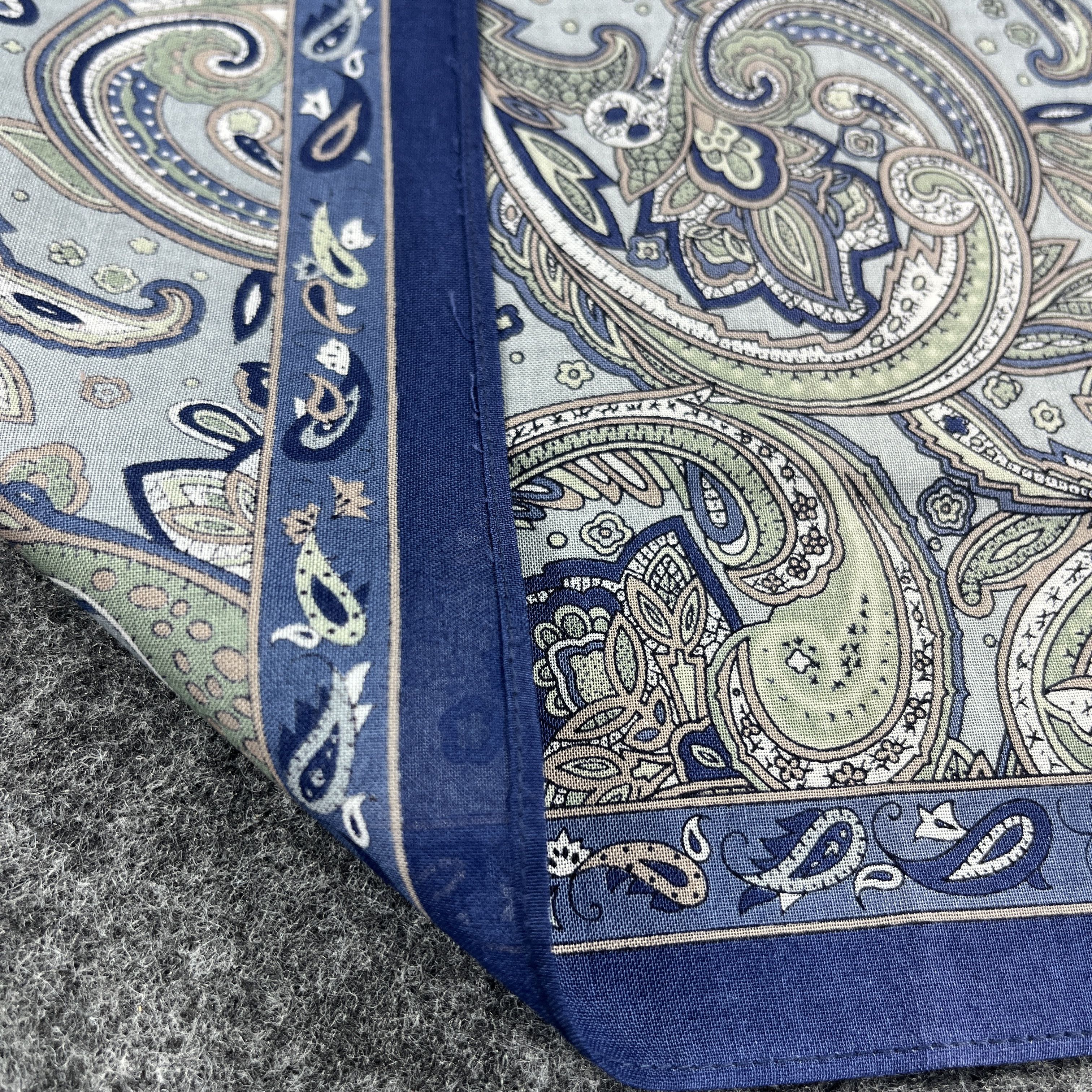 Hanae Mori × Japanese Brand Hanae Mori Paisley Handkerchief / Bandana / Neckerchief B212 Size ONE SIZE - 8 Thumbnail