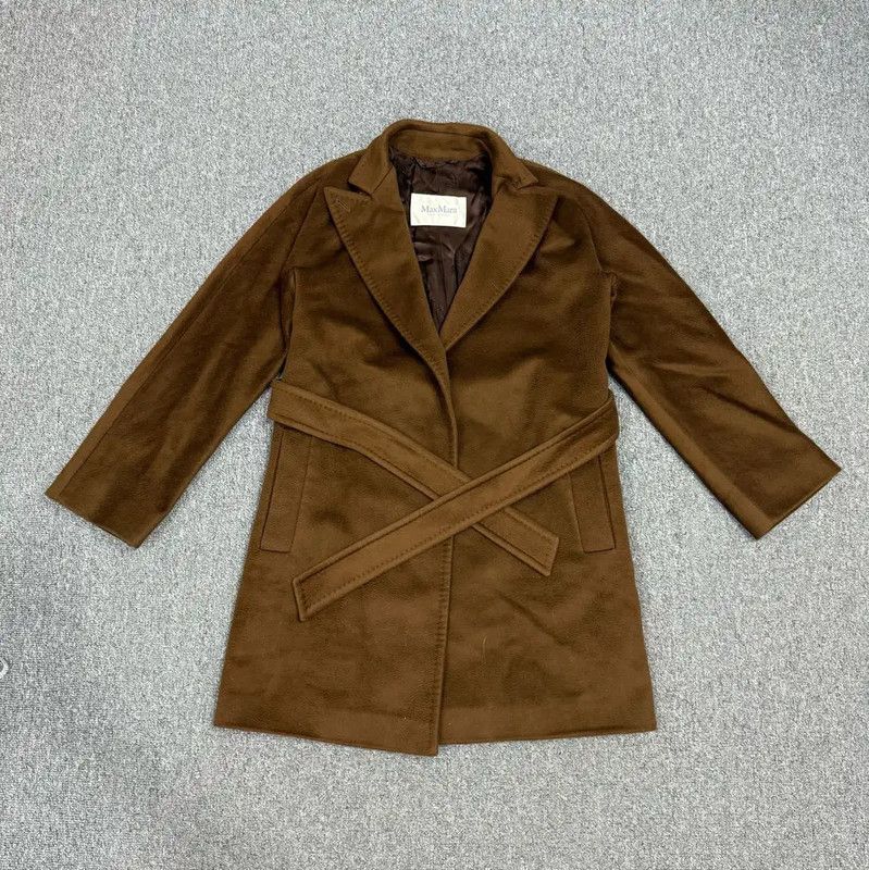 Max Mara MaxMara Brown Polyester Women's Coat 0089 Size XL / US 12-14 / IT 48-50 - 1 Thumbnail