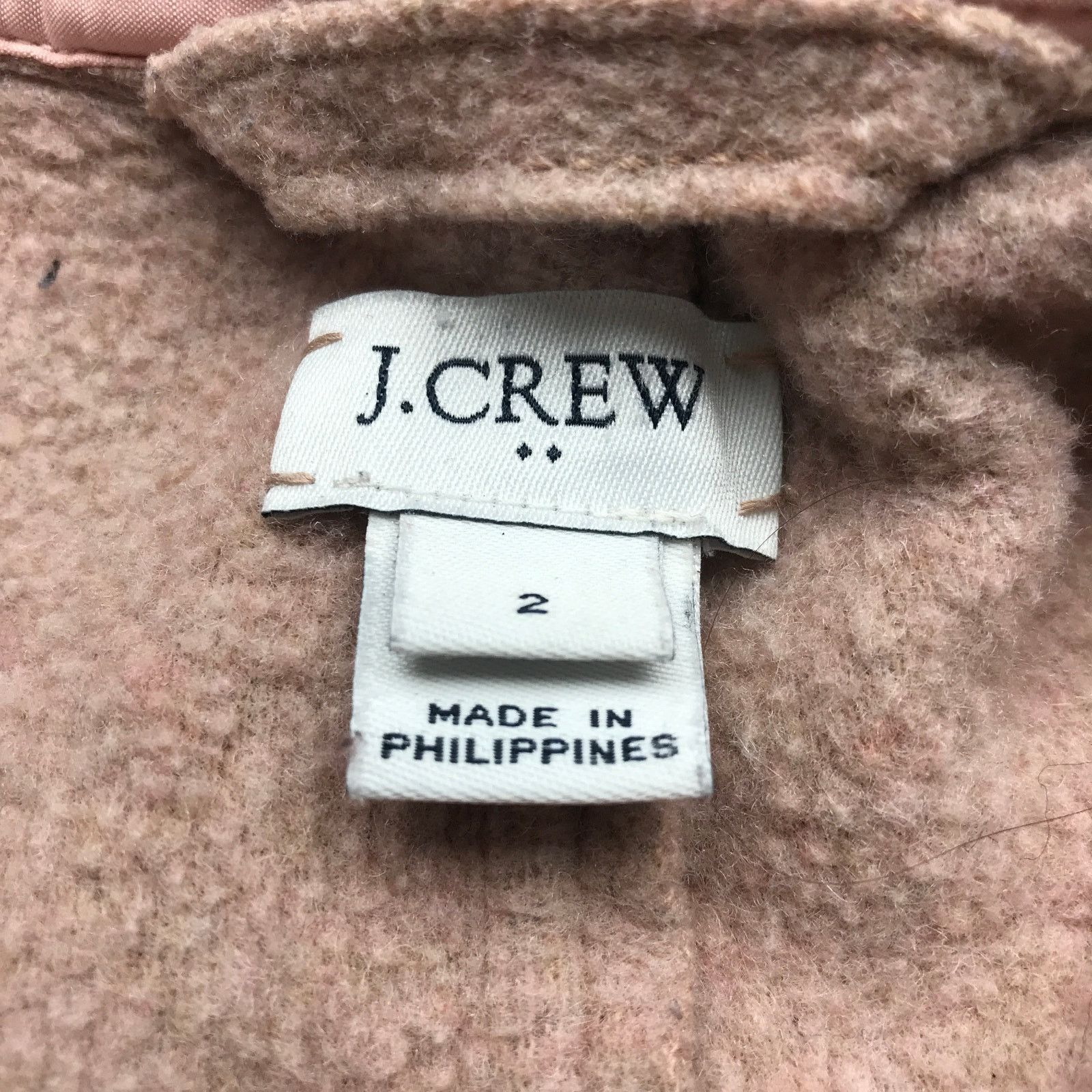 J.Crew J Crew Wool Blend Overcoat Long Coat Womens XS Size 2 Pink Size XS / US 0-2 / IT 36-38 - 4 Thumbnail