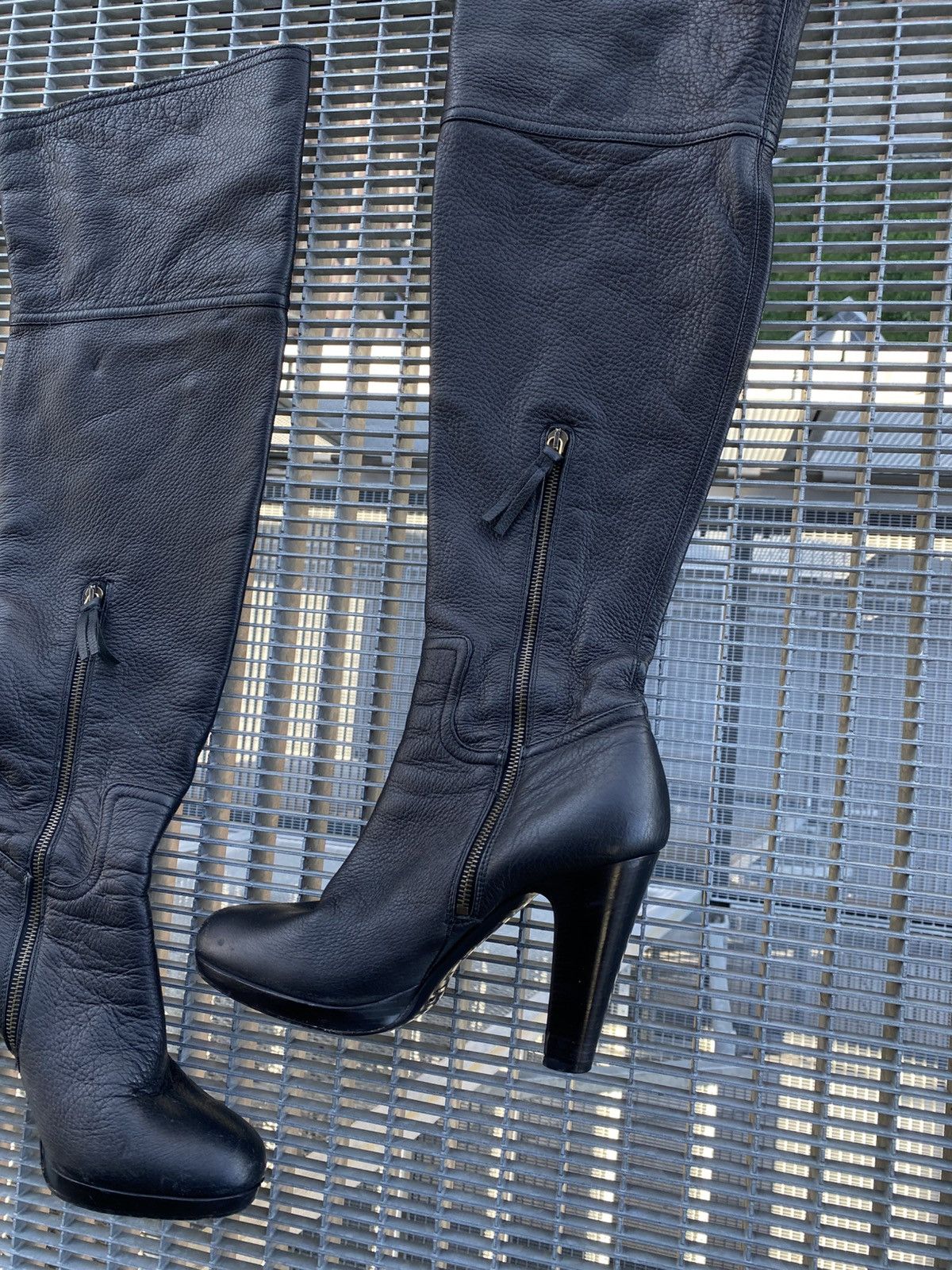 Miu Miu Miu Miu Leather Knee Length Boots Size US 10 / IT 40 - 3 Thumbnail